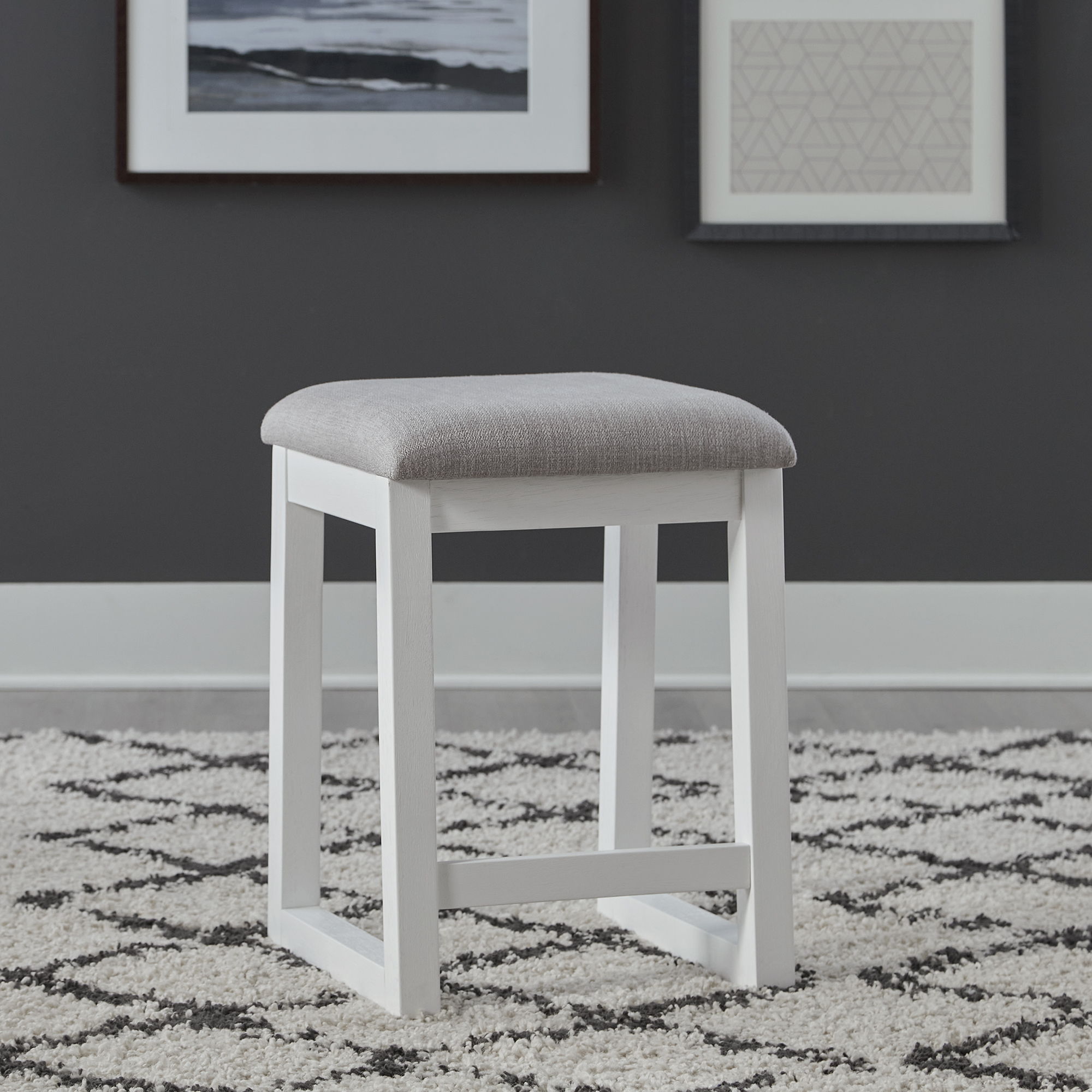 Palmetto Heights - Upholstered Console Stool - White Image