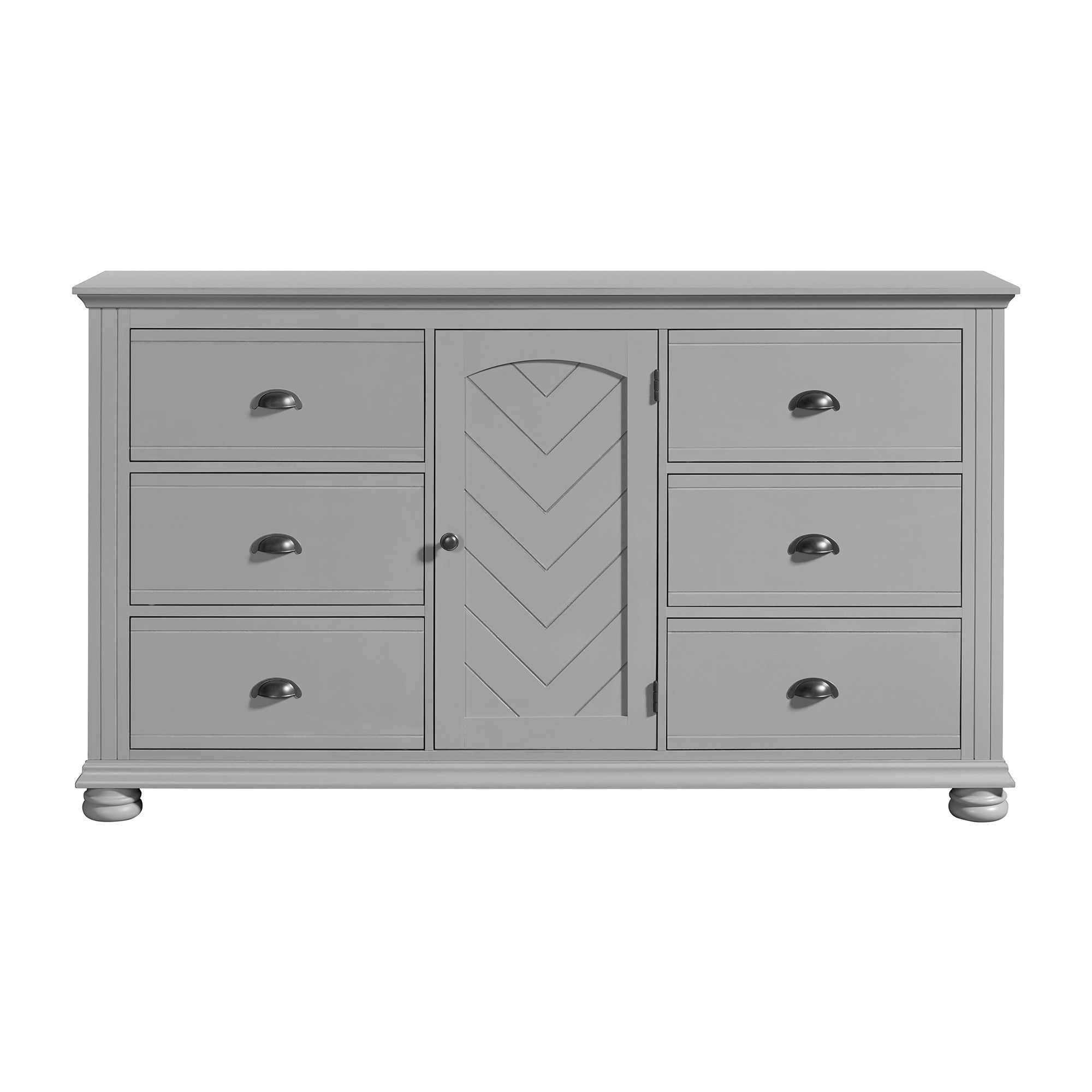 Kona - 6-Drawer Dresser - Gray