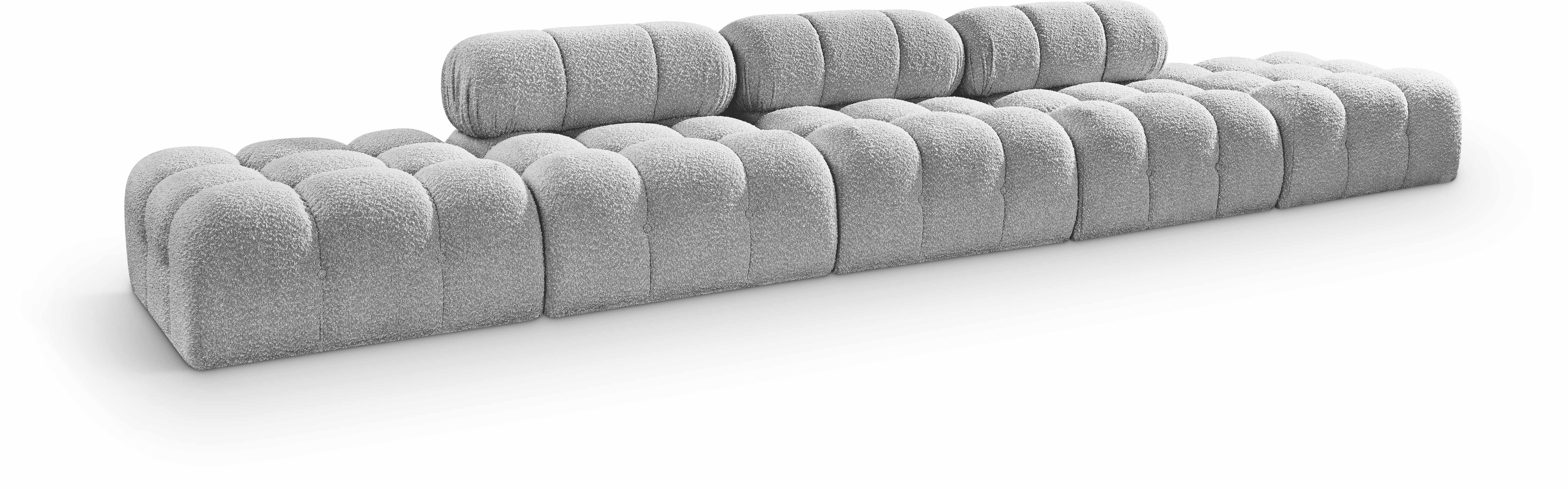 5 Pc · Boucle Fabric 170" Upholstered Modular Sofa