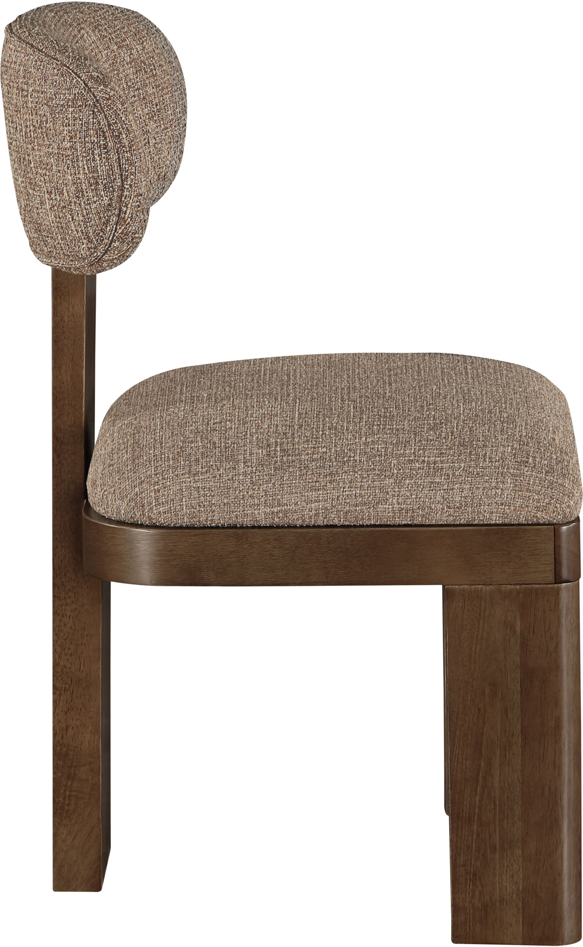 Timbra - Linen Textured Fabric Upholstered Dining Chair (Set of 2) - Brown