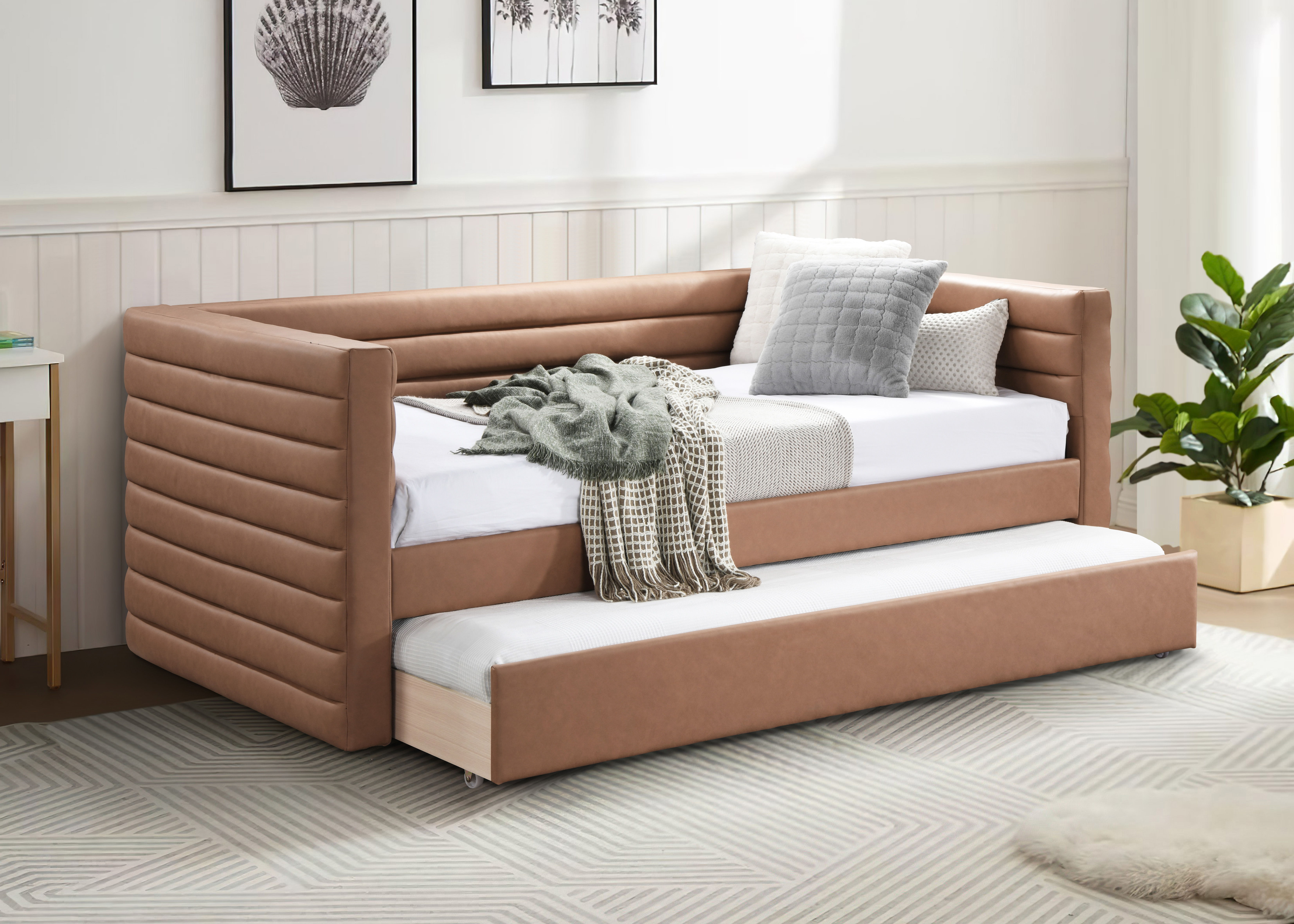 Beverly - Twin Daybed - Cognac