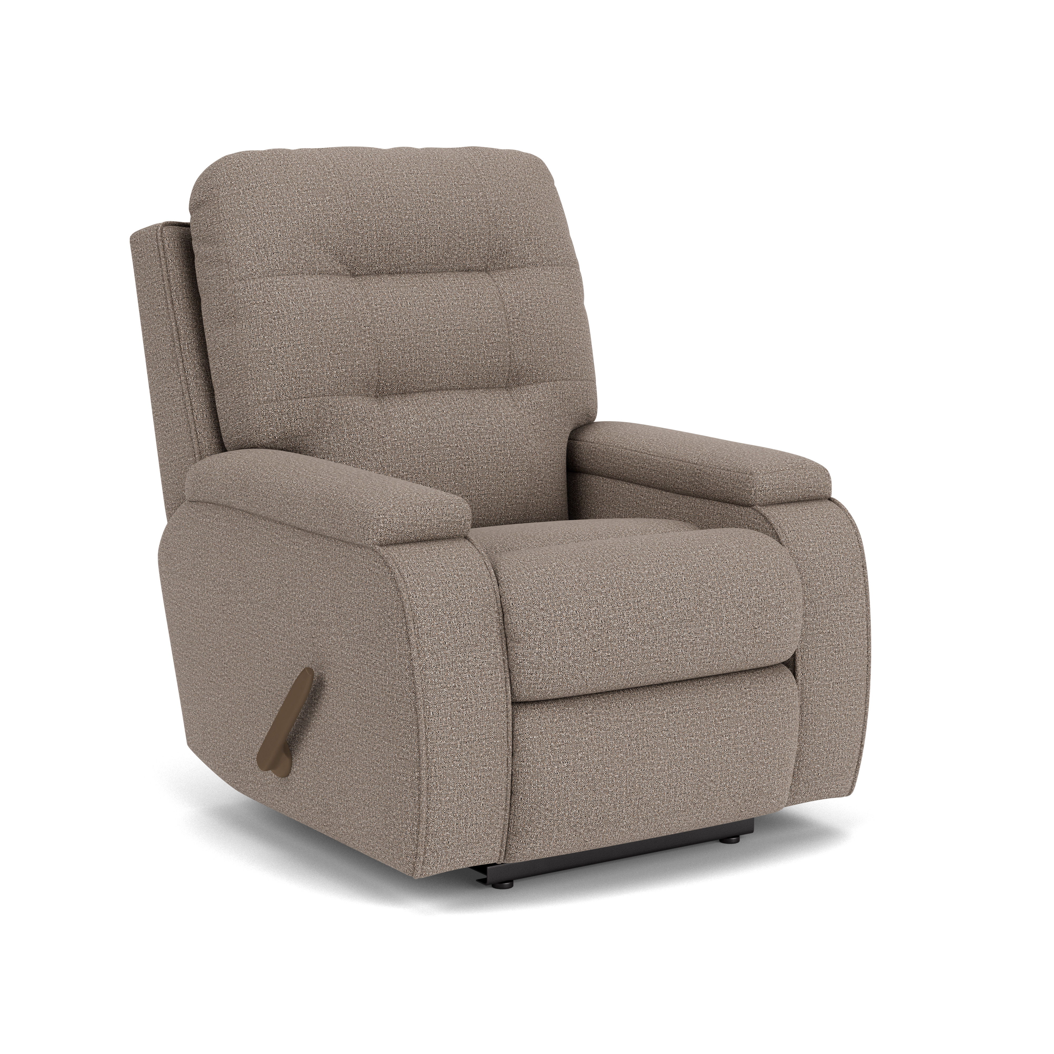 Kerrie - Transitional Fabric Recliner, gray