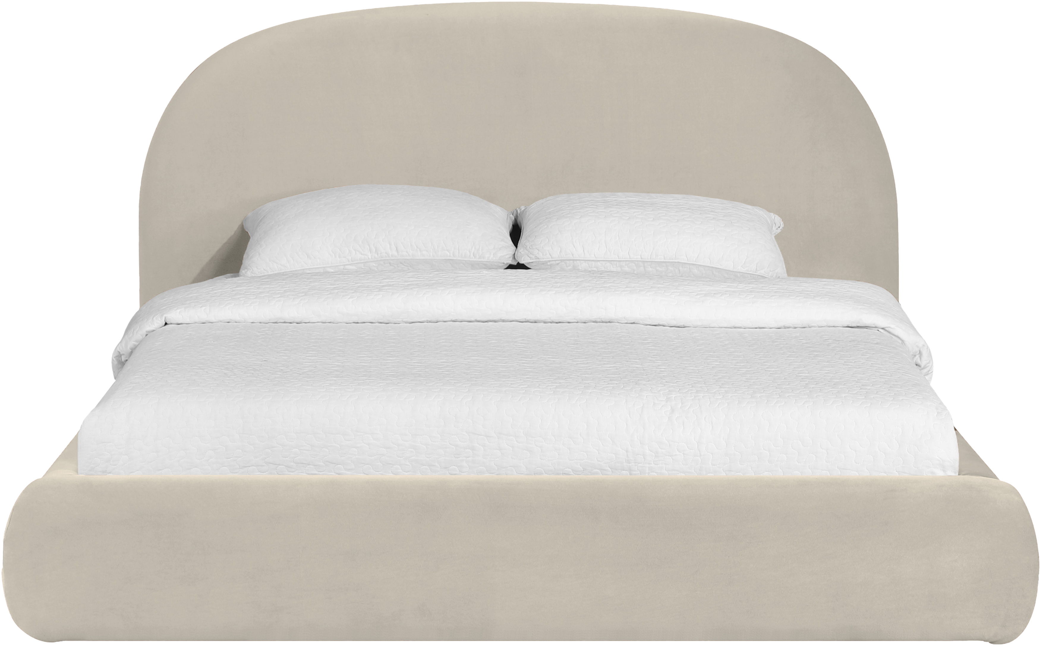Celine - Upholstered Queen Bed - Cream