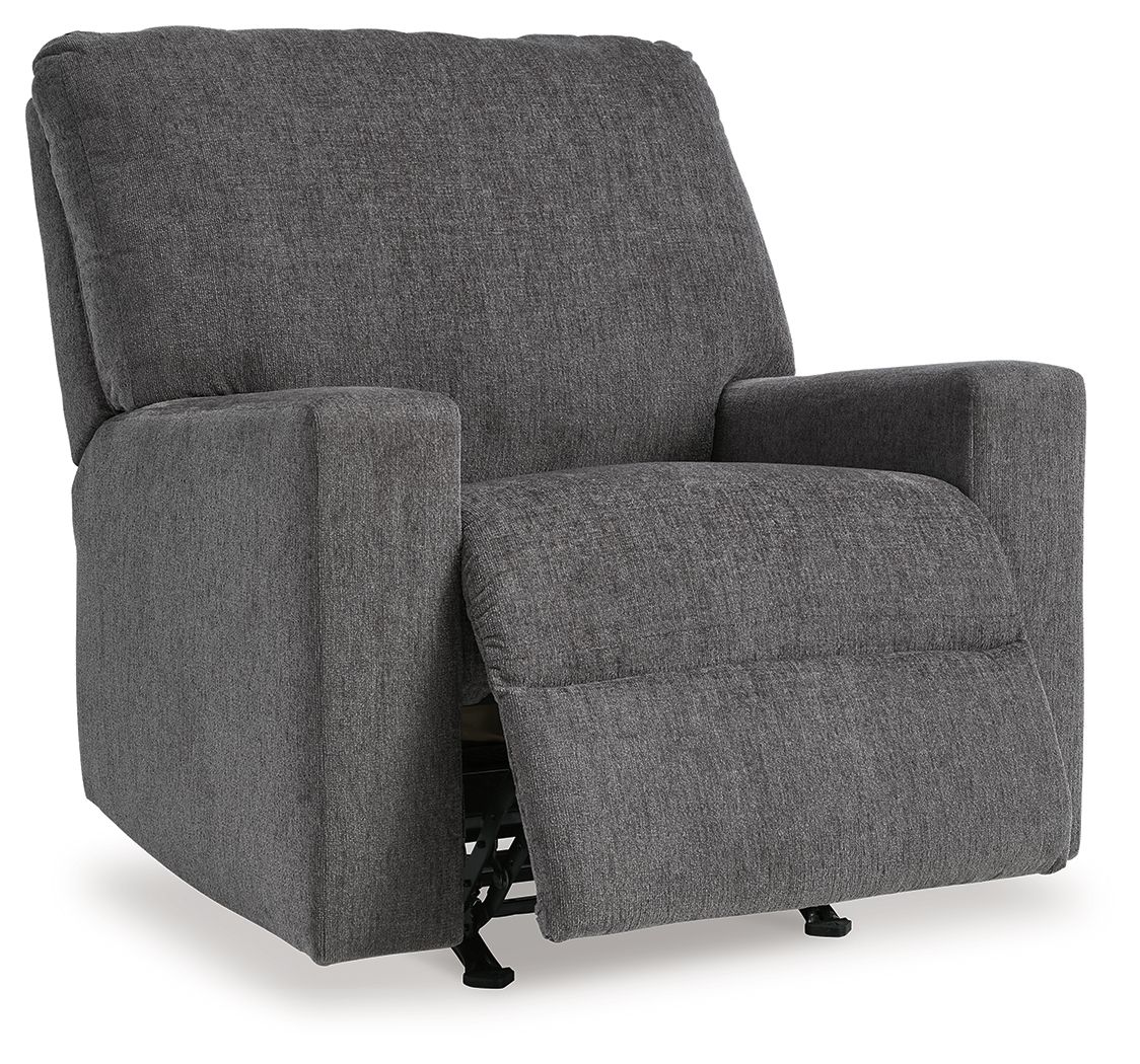 Ashley Furniture Rannis - 2 Pc. - Full Sofa Sleeper, Rocker Recliner - Pewter - Image 8