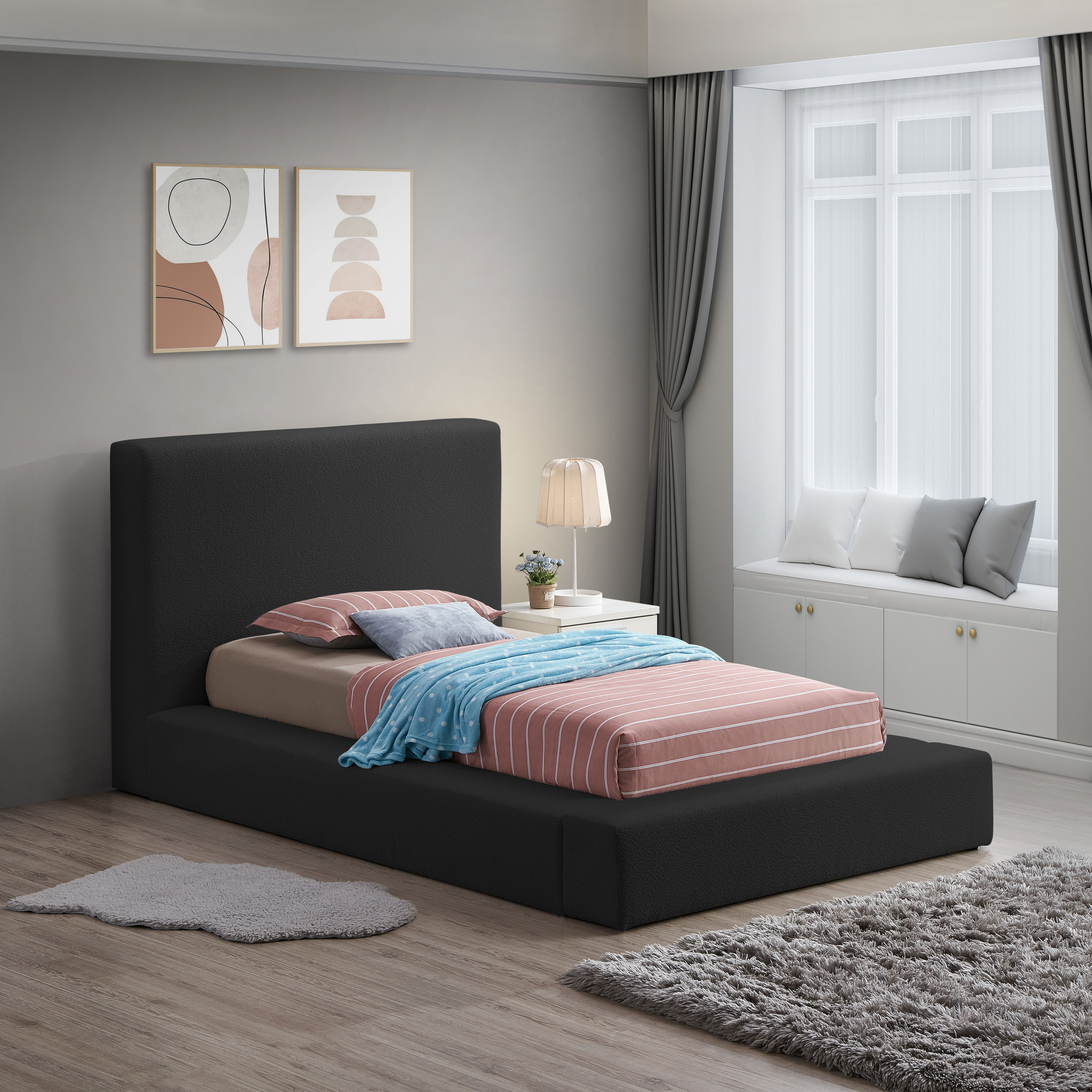 Terra - Twin Bed - Black