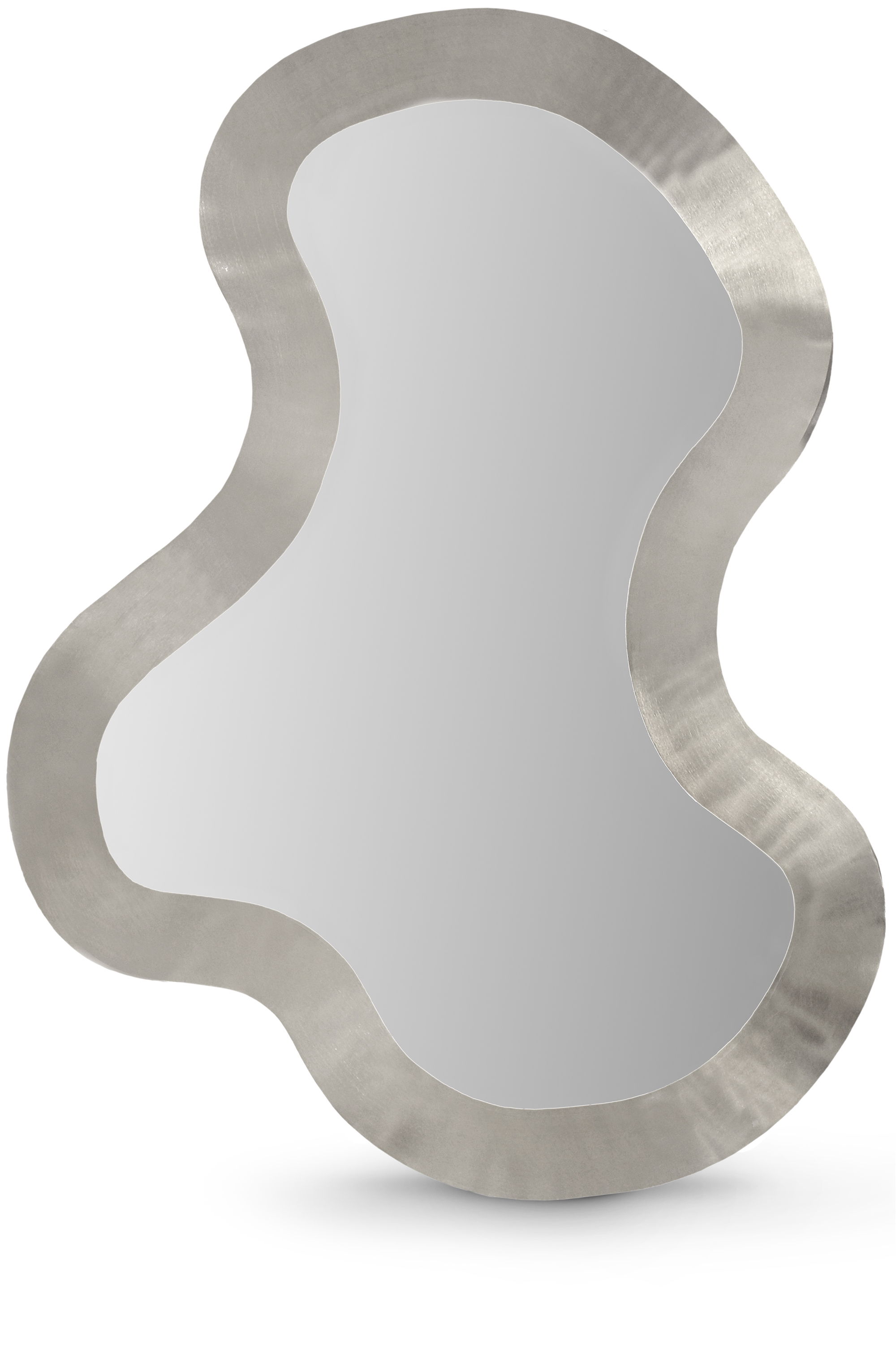 Oblique - 38" Mirror - Silver