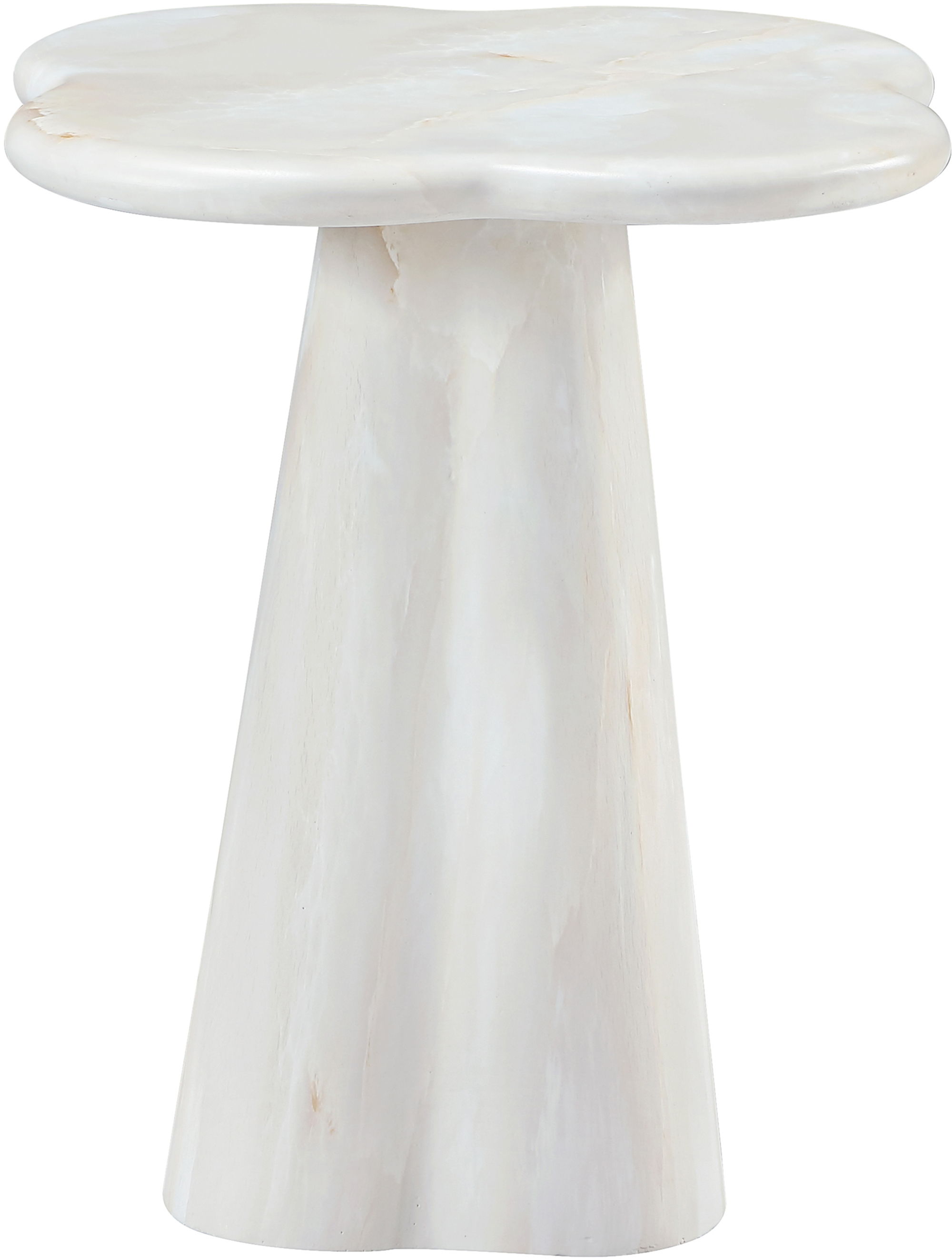 Nola - 18.5" Concrete Indoor / Outdoor End Table - White