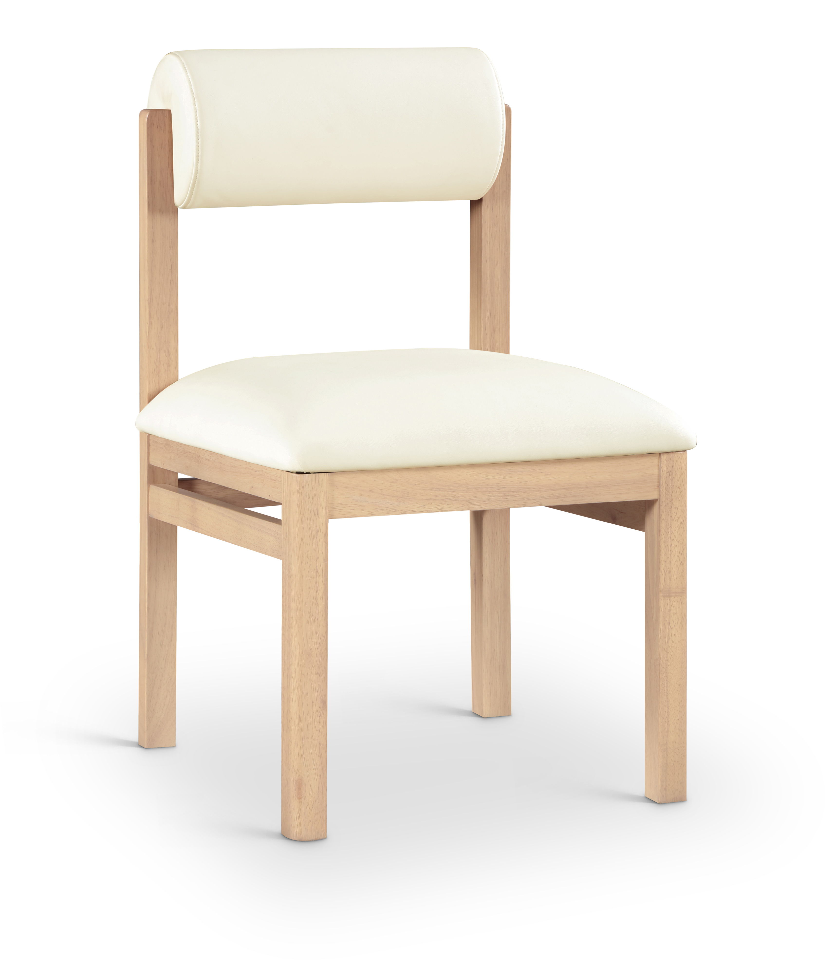 Roundhill - Upholstered Dining Chair (Set of 2) - Cream