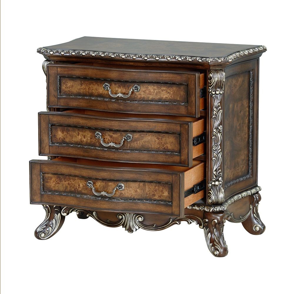 Devany - Nightstand - Cherry, dark brown, view 3
