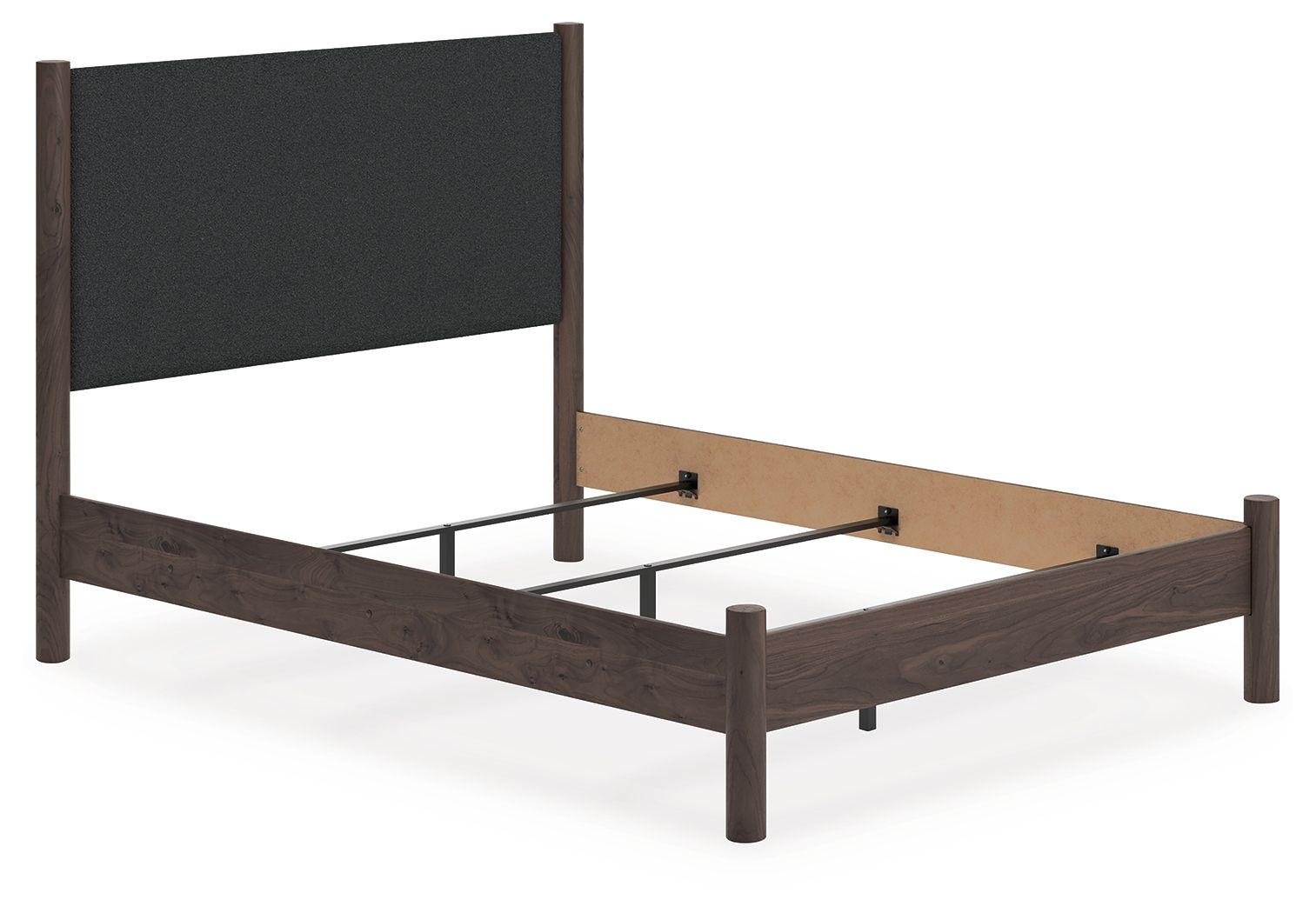 Pamytta - Queen Upholstered Panel Bed - Brown