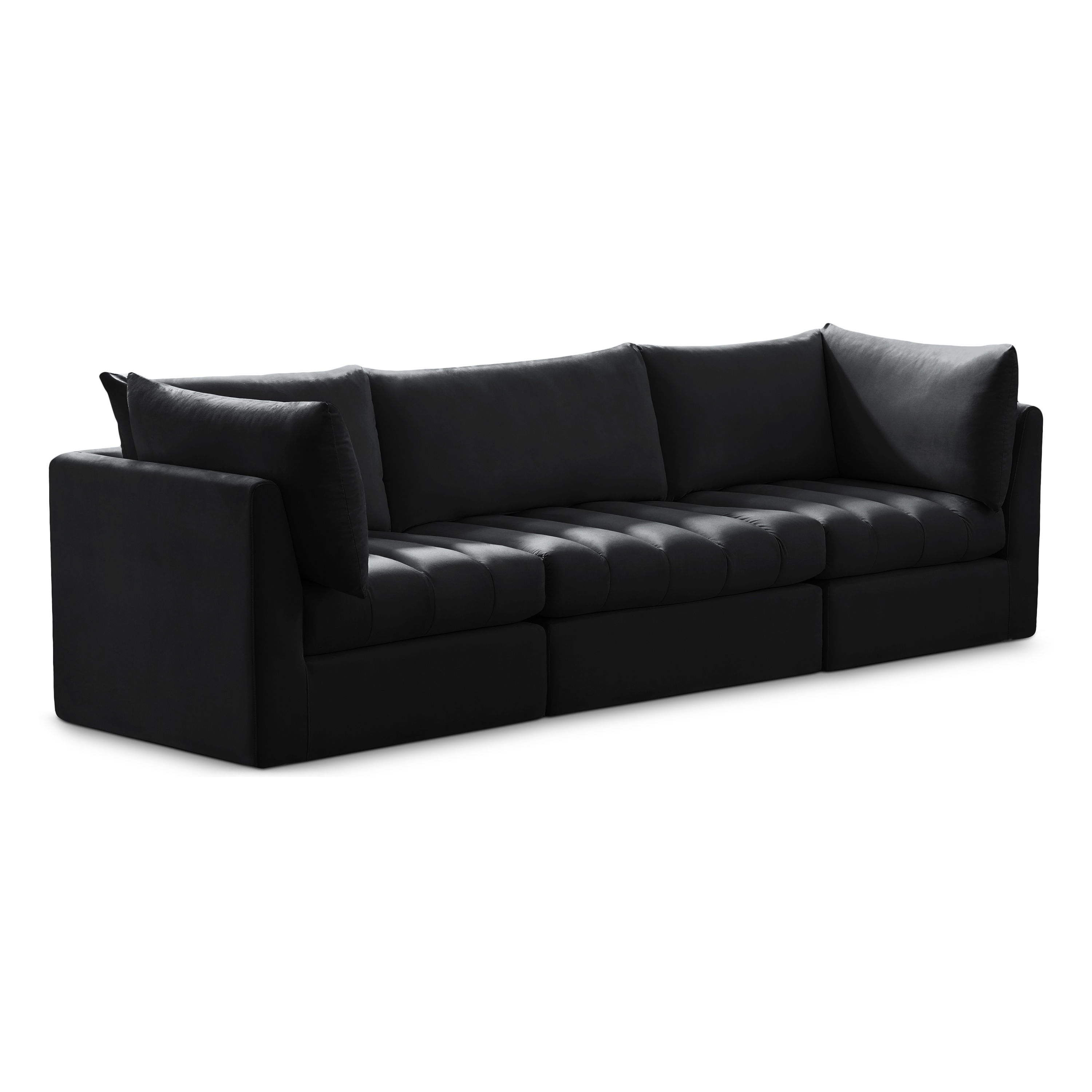 Jacob - Modular 3 Seat Sofa - Black