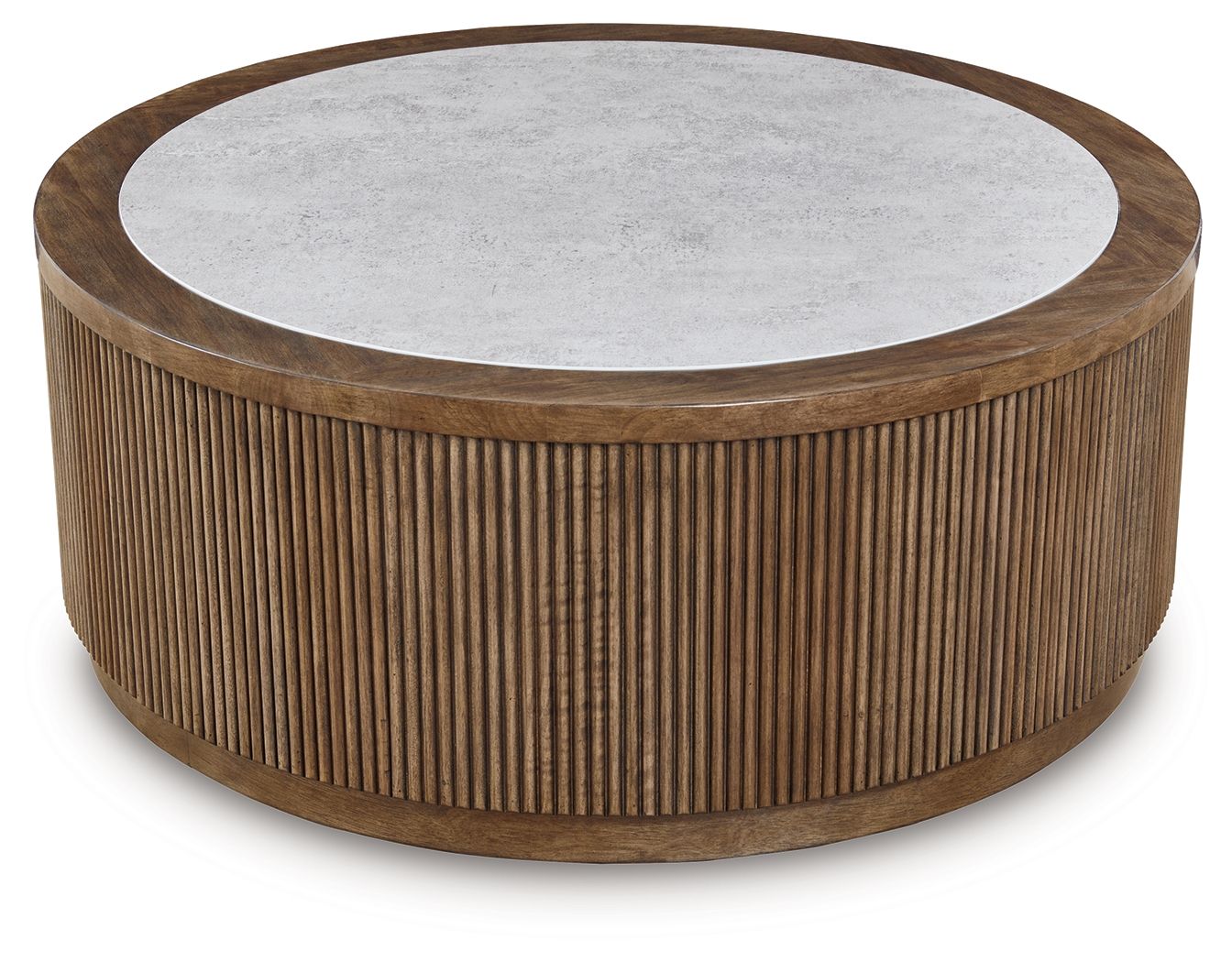 Hadonna - Round Cocktail Table - Brown
