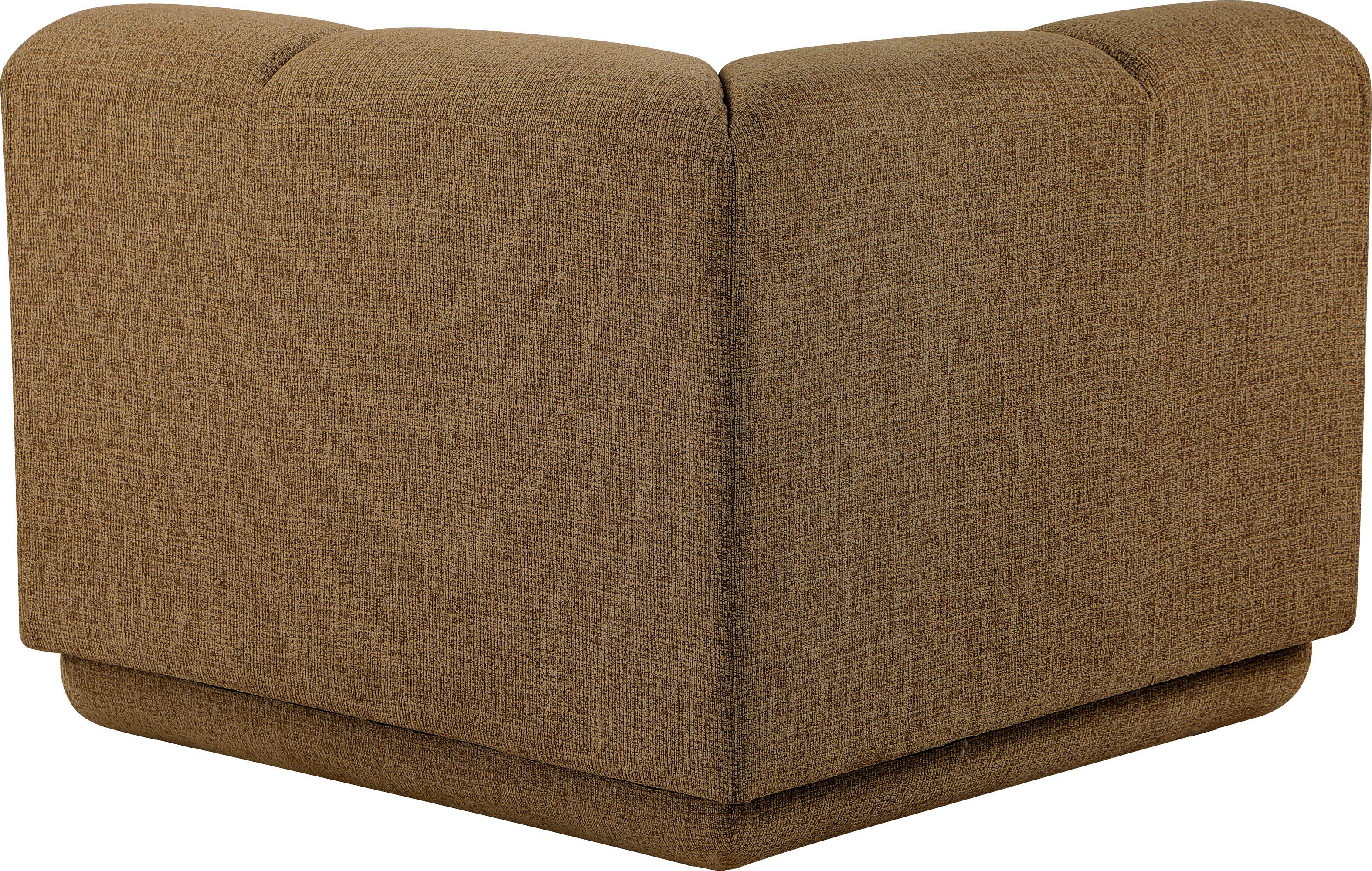 Modari - Fabric Upholstered Corner Chair - Brown