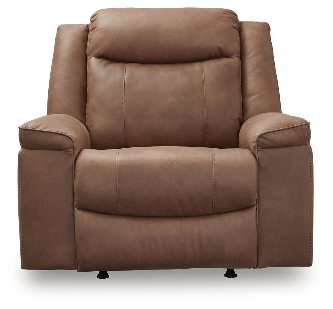 Ashley Furniture Status Check - Rocker Recliner - Caramel - Image 4