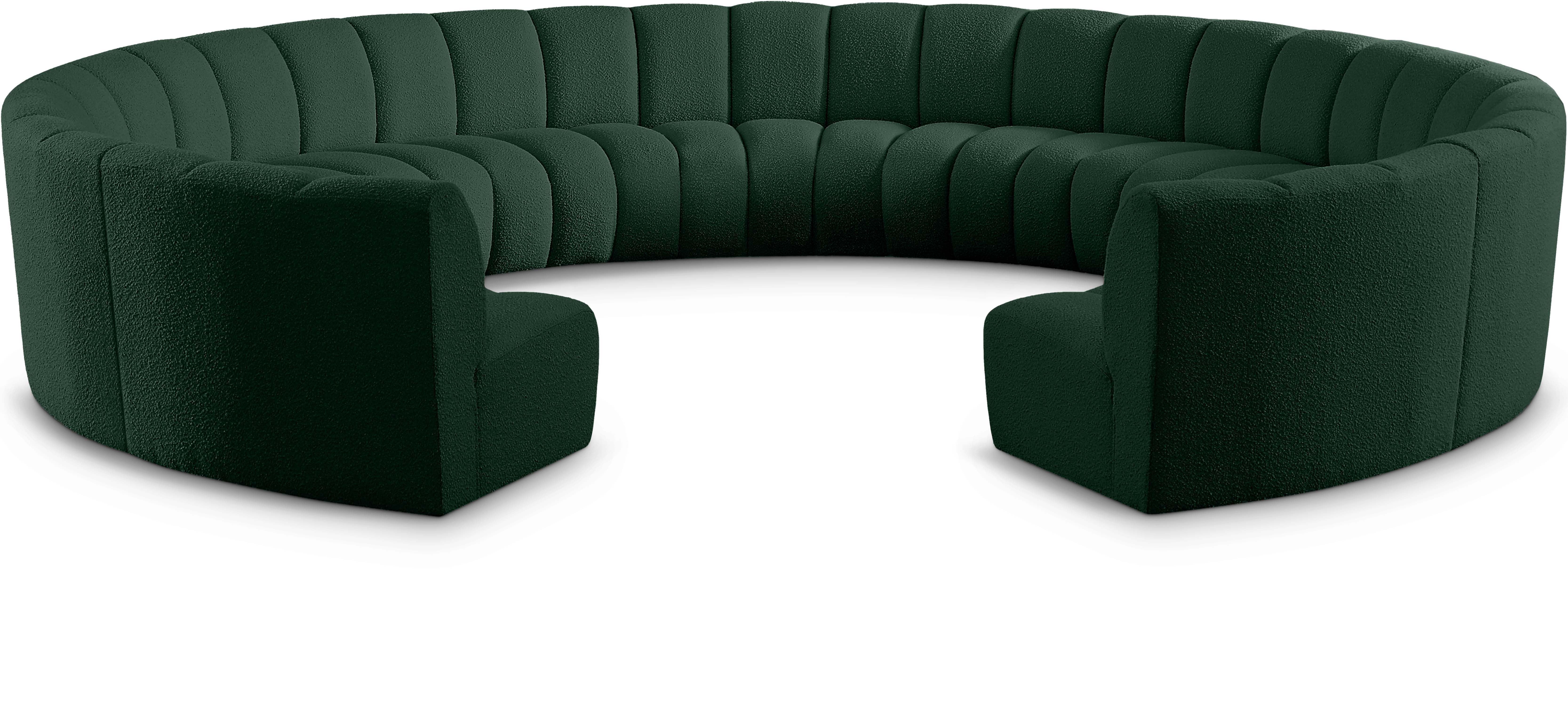 Infinity - 11 Piece Modular Sectional - Green
