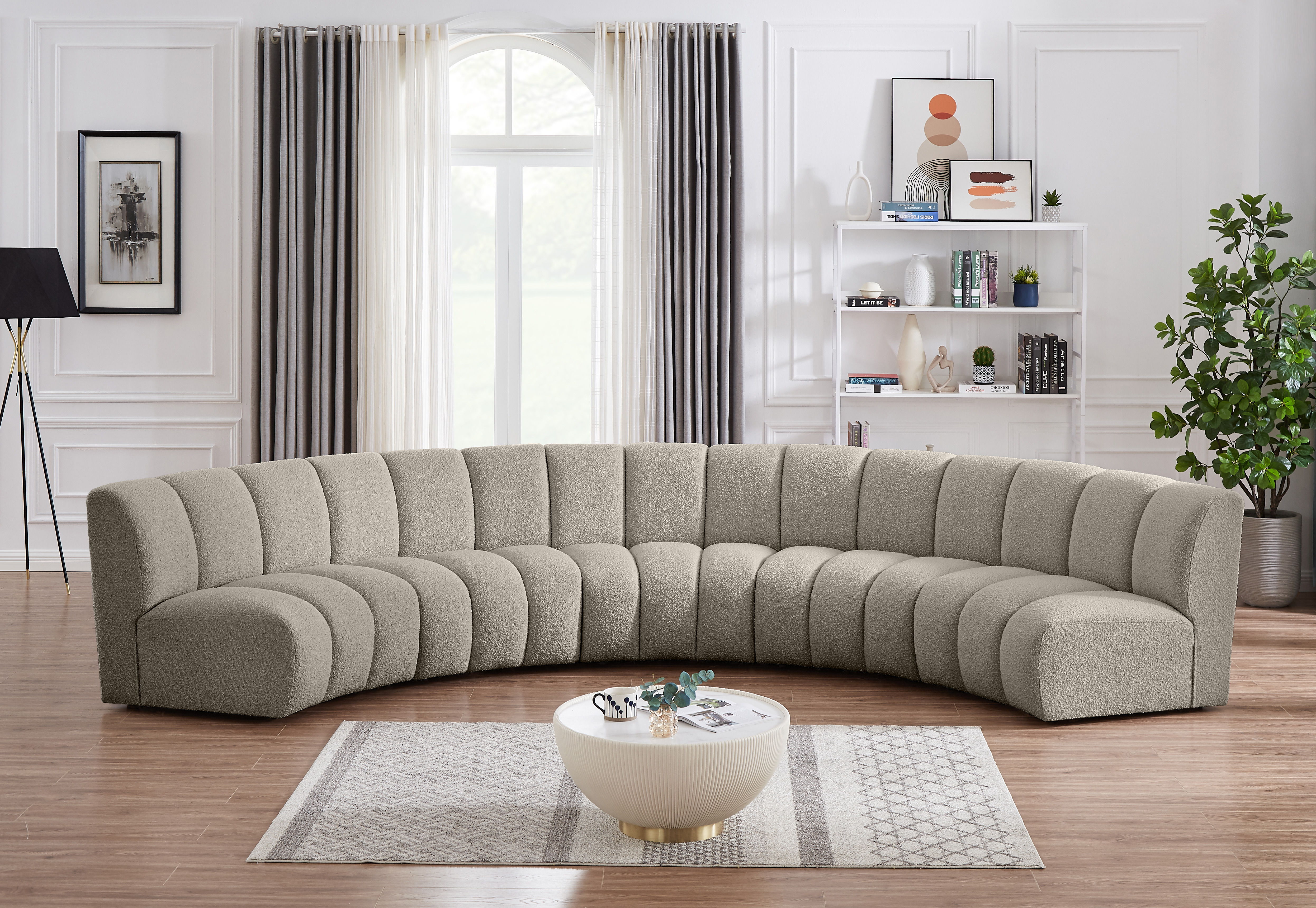 Infinity - 5 Piece Modular Sectional - Light Brown