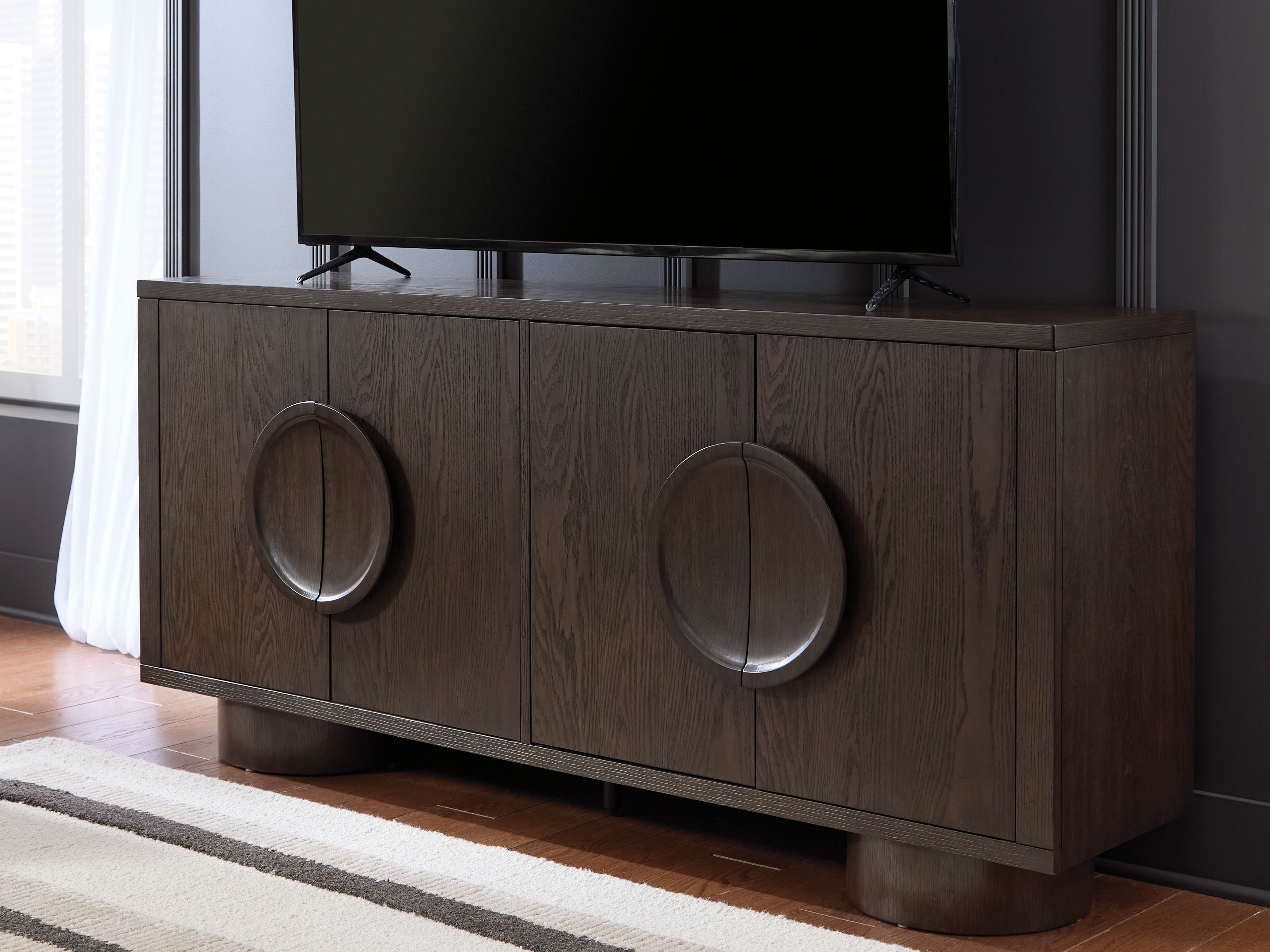 Ashley Furniture Veeda - Accent Cabinet - Dark Brown - Image 5