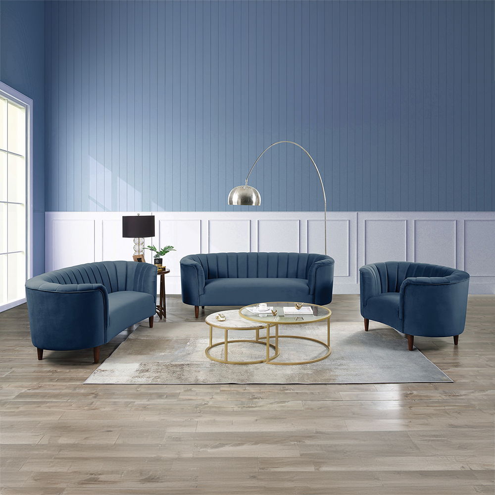 Millephri - Sofa - Blue Velvet, blue, view 6