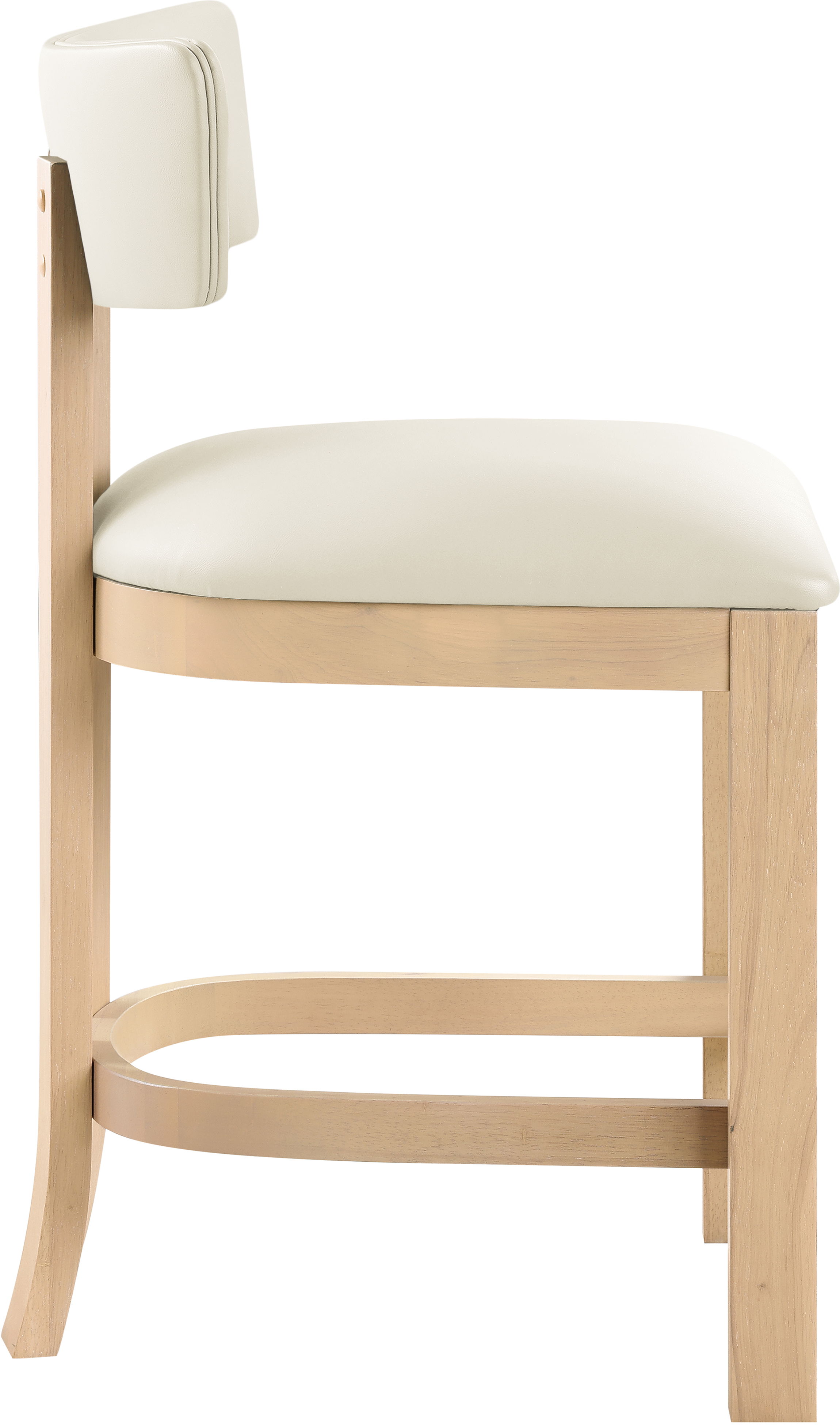 Lavrin - Vegan Leather Counter Stool (Set of 2) - Cream