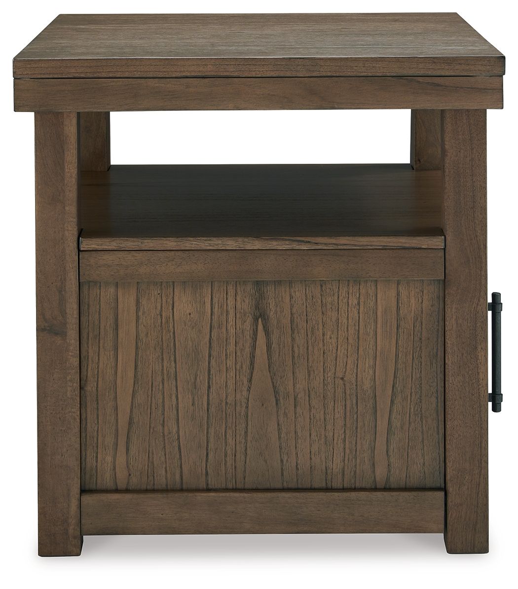 Ashley Furniture Boardernest - Rectangular End Table - Brown - Image 5