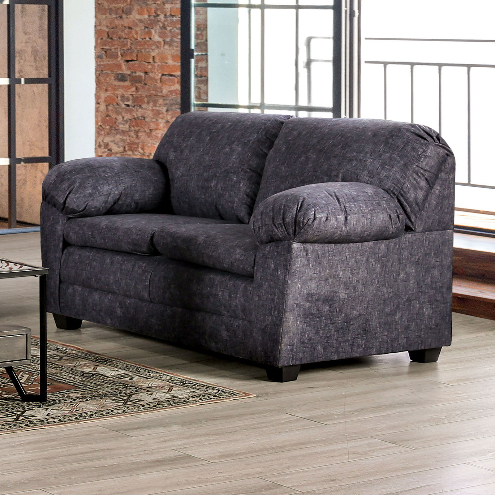 Keswick Loveseat Charcoal New Lots Furniture Online Store