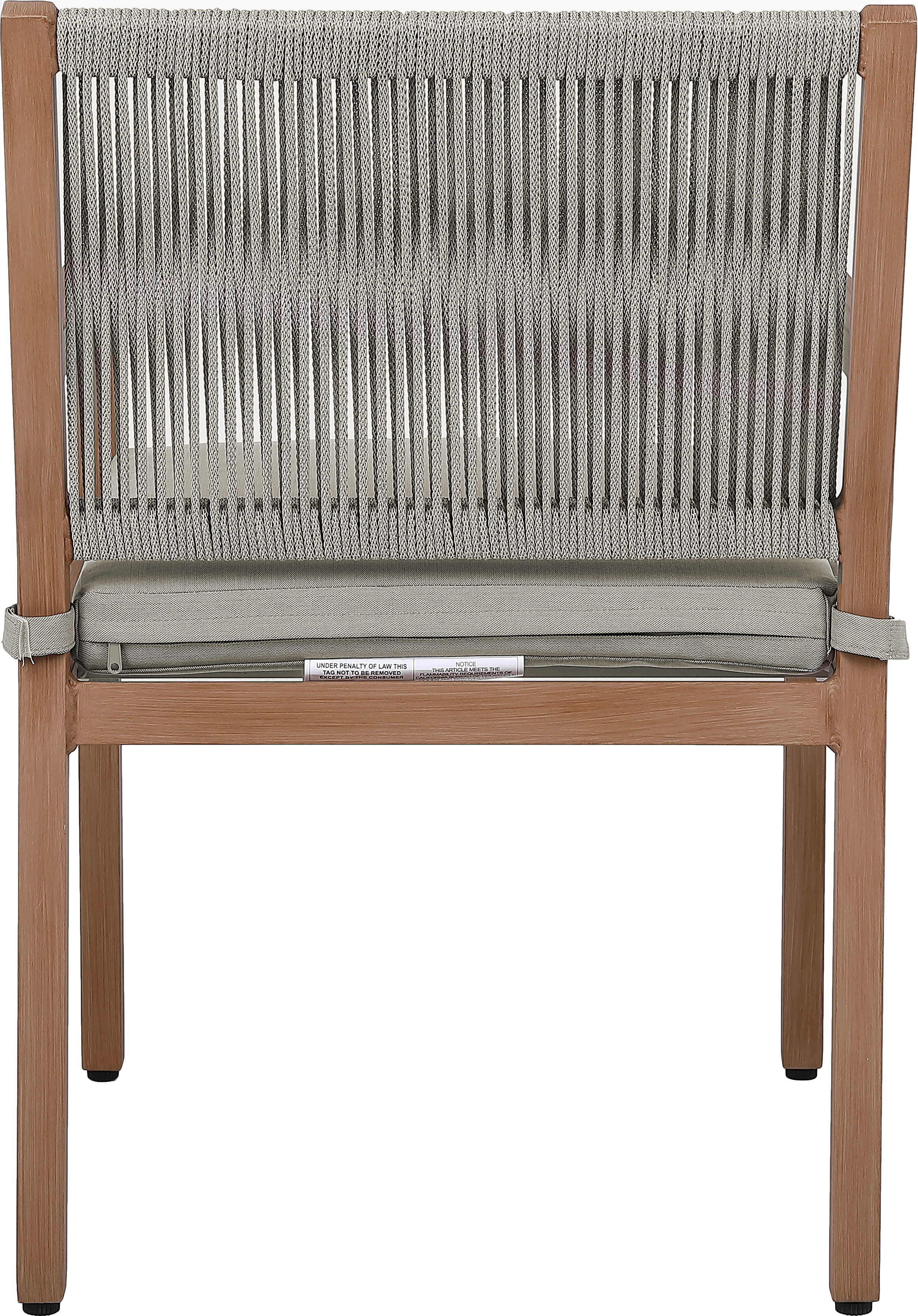 Maui - Water Resistant Outdoor Patio Dining Arm Chair (Set of 2) - Gray