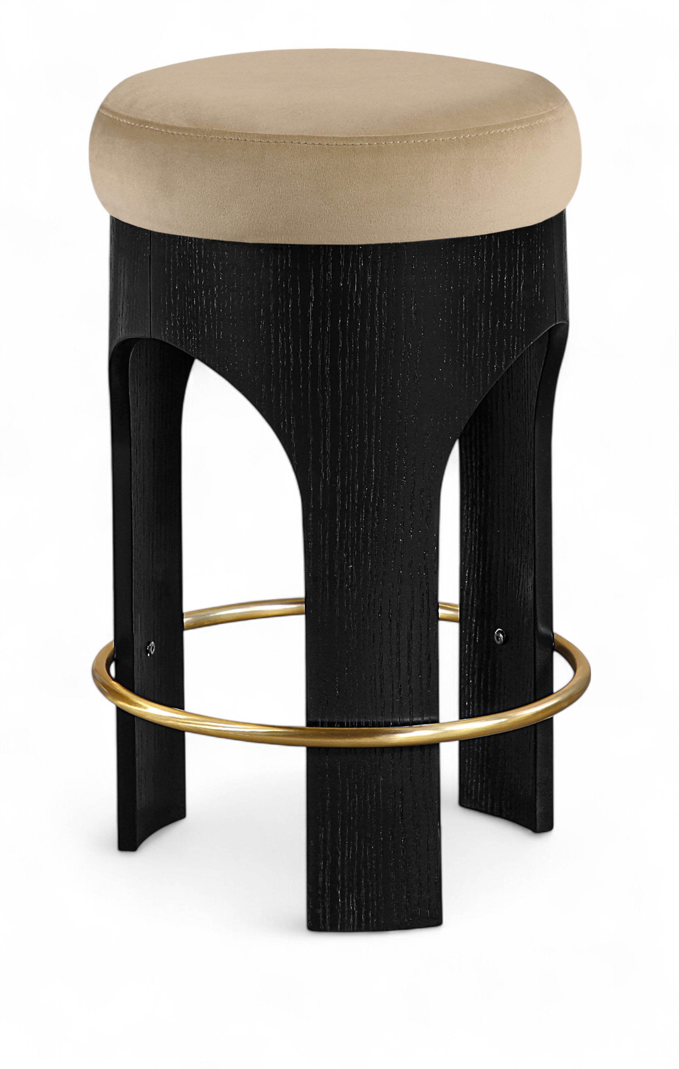 Bocceli - Upholstered Counter Stool - Beige