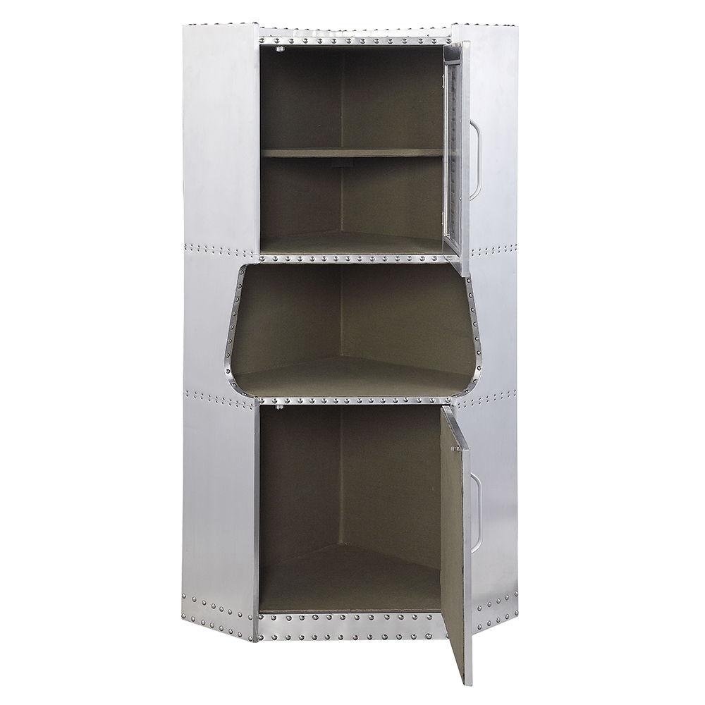 Brancaster - 57" Cabinet - Aluminum, silver, view 3