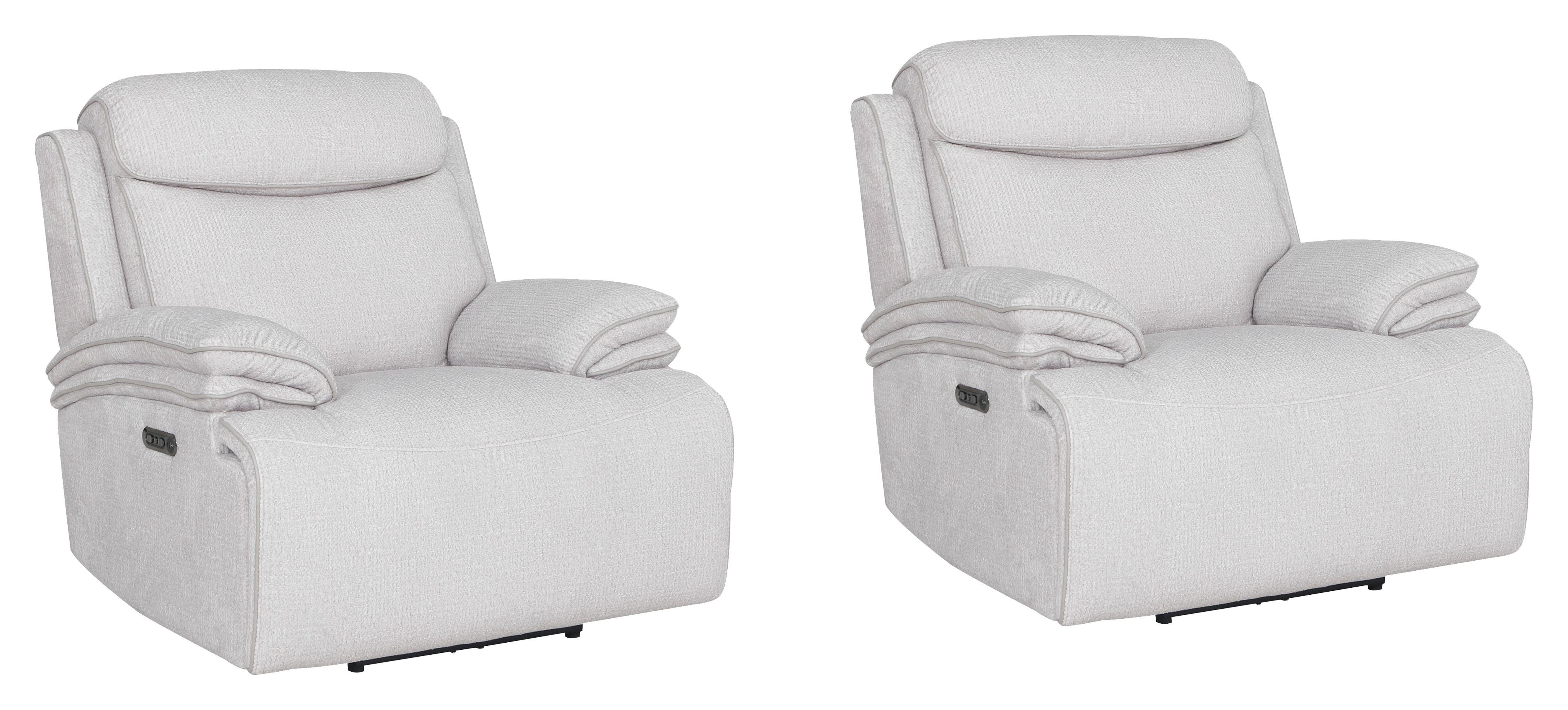 Alpine - Power Zero Gravity Recliner (Set of 2) - Airy Snow Image