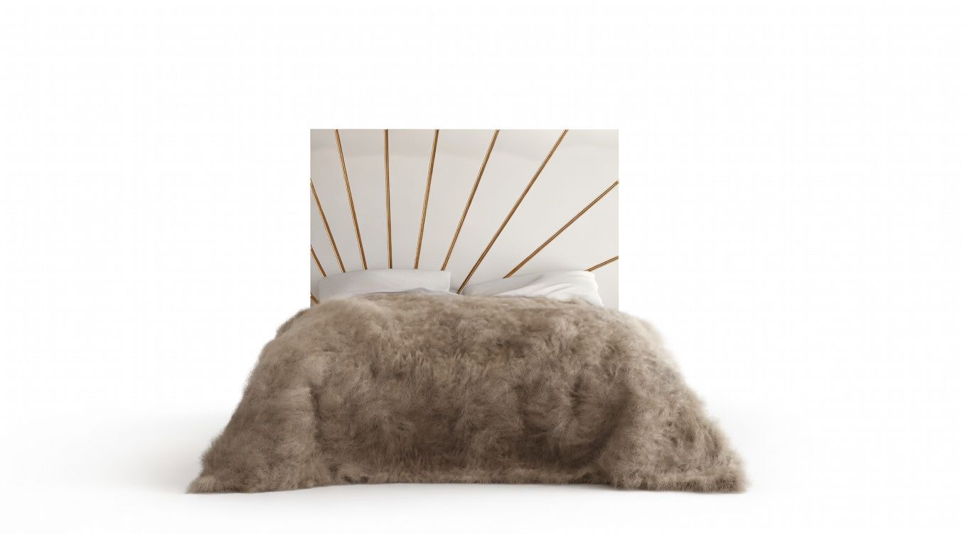 Oro - Queen Size Bed With Light - White
