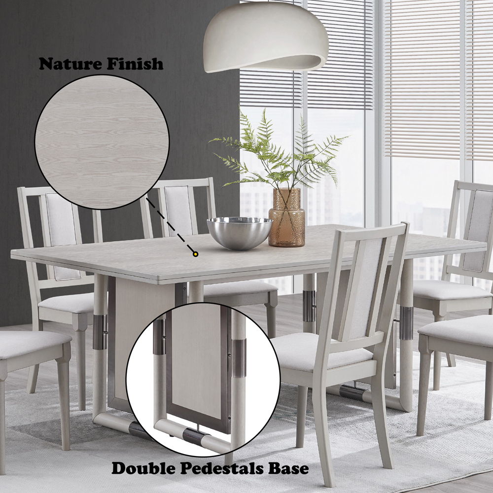 Marta - Dining Table - Natural, beige, view 5
