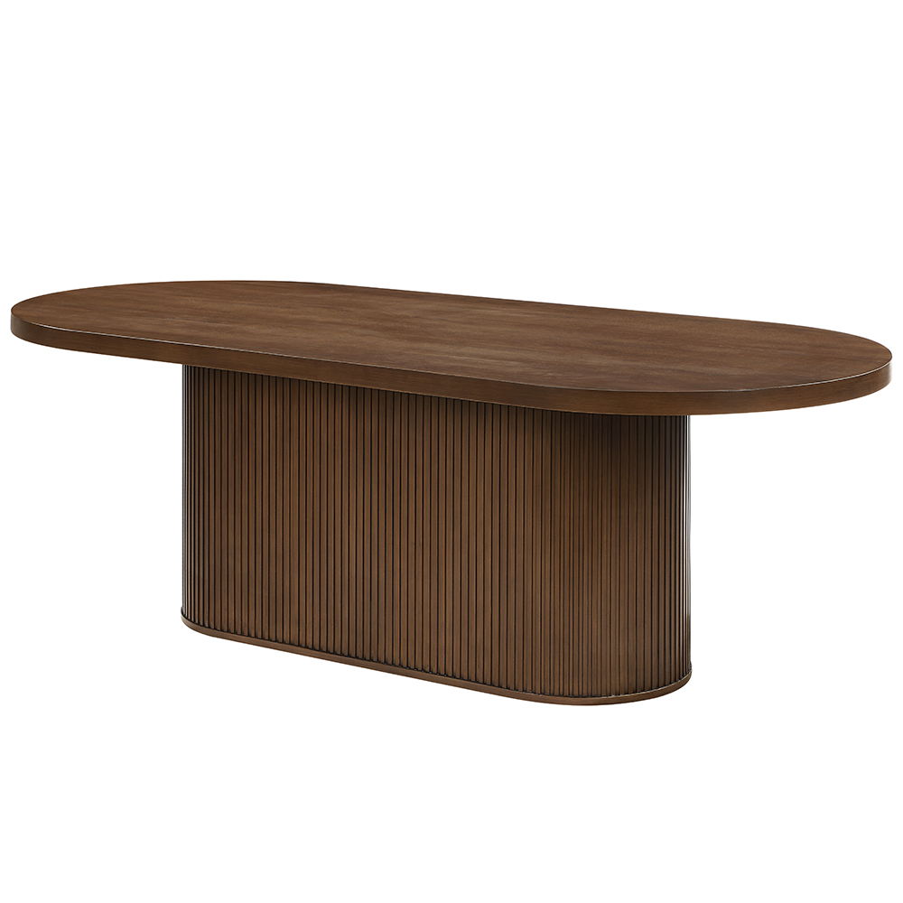 Gamarya - Dining Table - Dark Oak, light brown, view 2