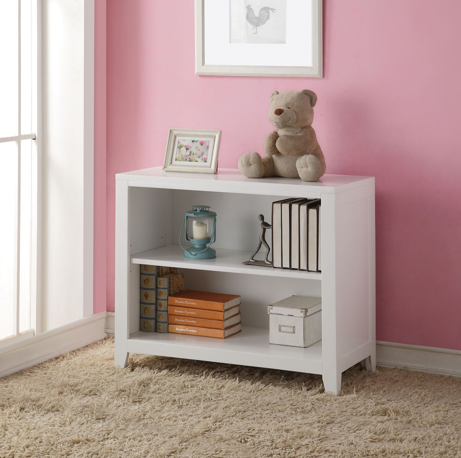 Lacey - Bookcase - White, white