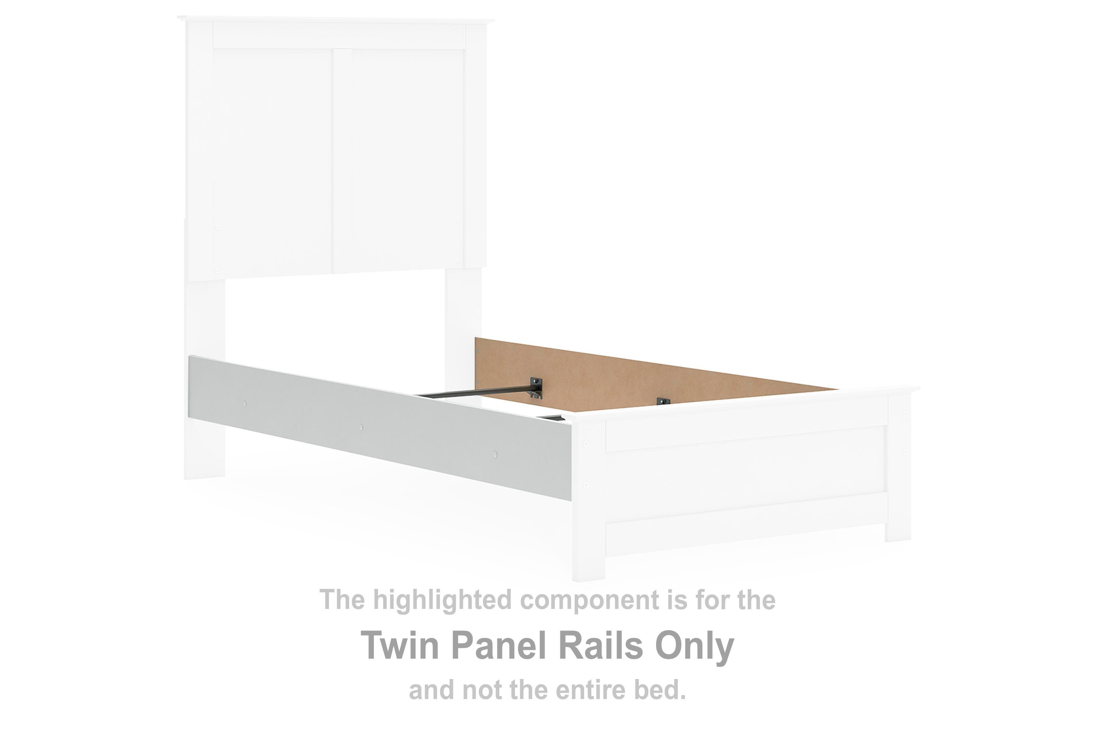 Bostwick Shoals – Panel Rails Twin Size – White