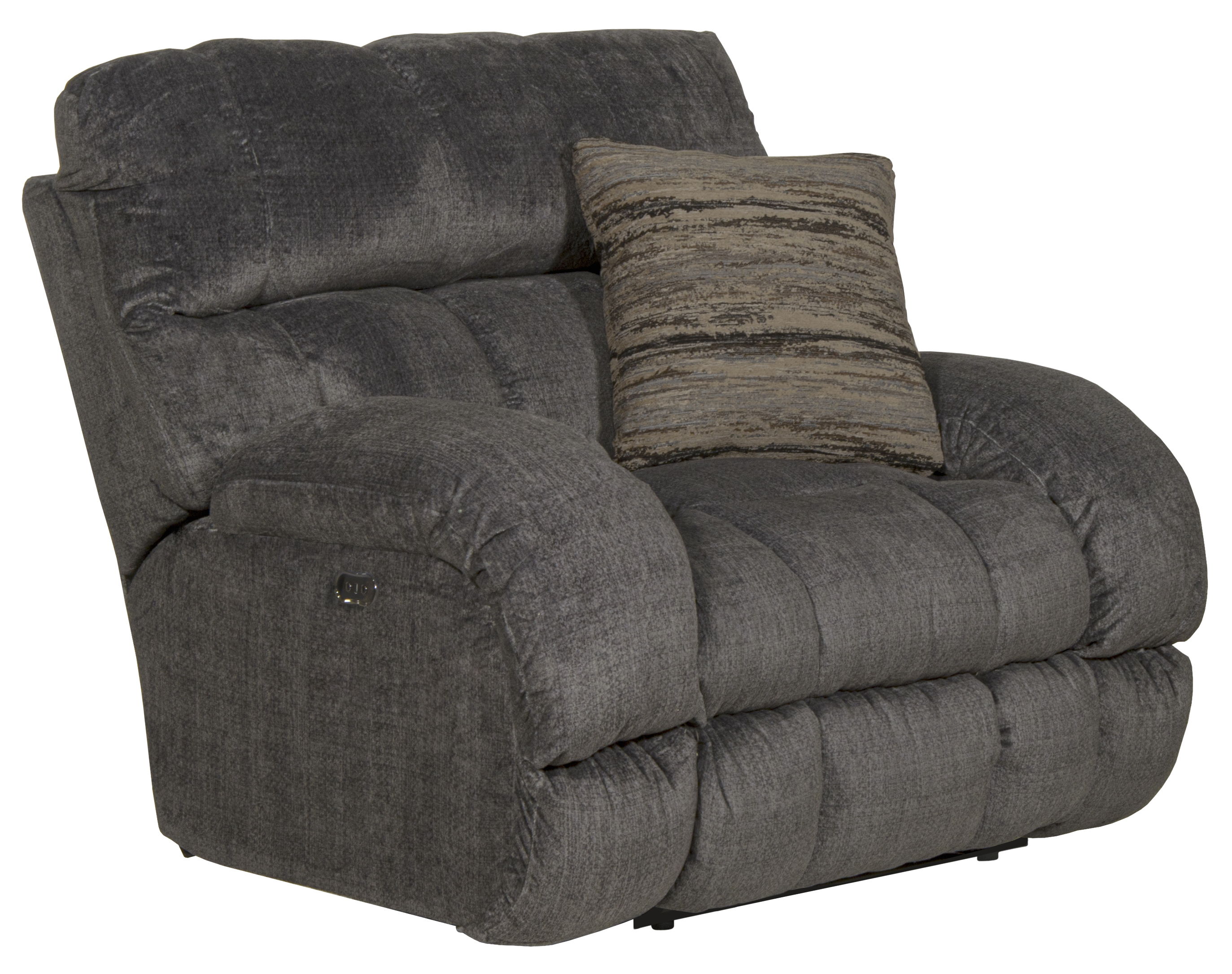 Ashland - Power Lay Flat Recliner - Granite