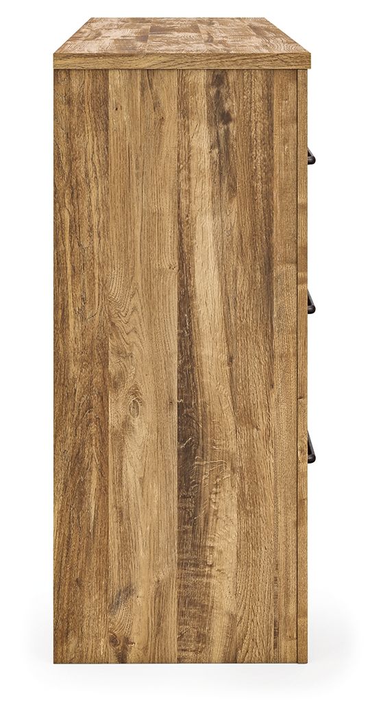 Ashley Furniture Maystonna - Six Drawer Dresser - Brown - Image 8
