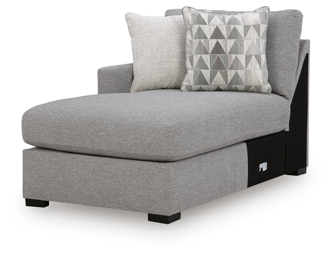 UrbanCrest – LAF Corner Chaise – Pewter