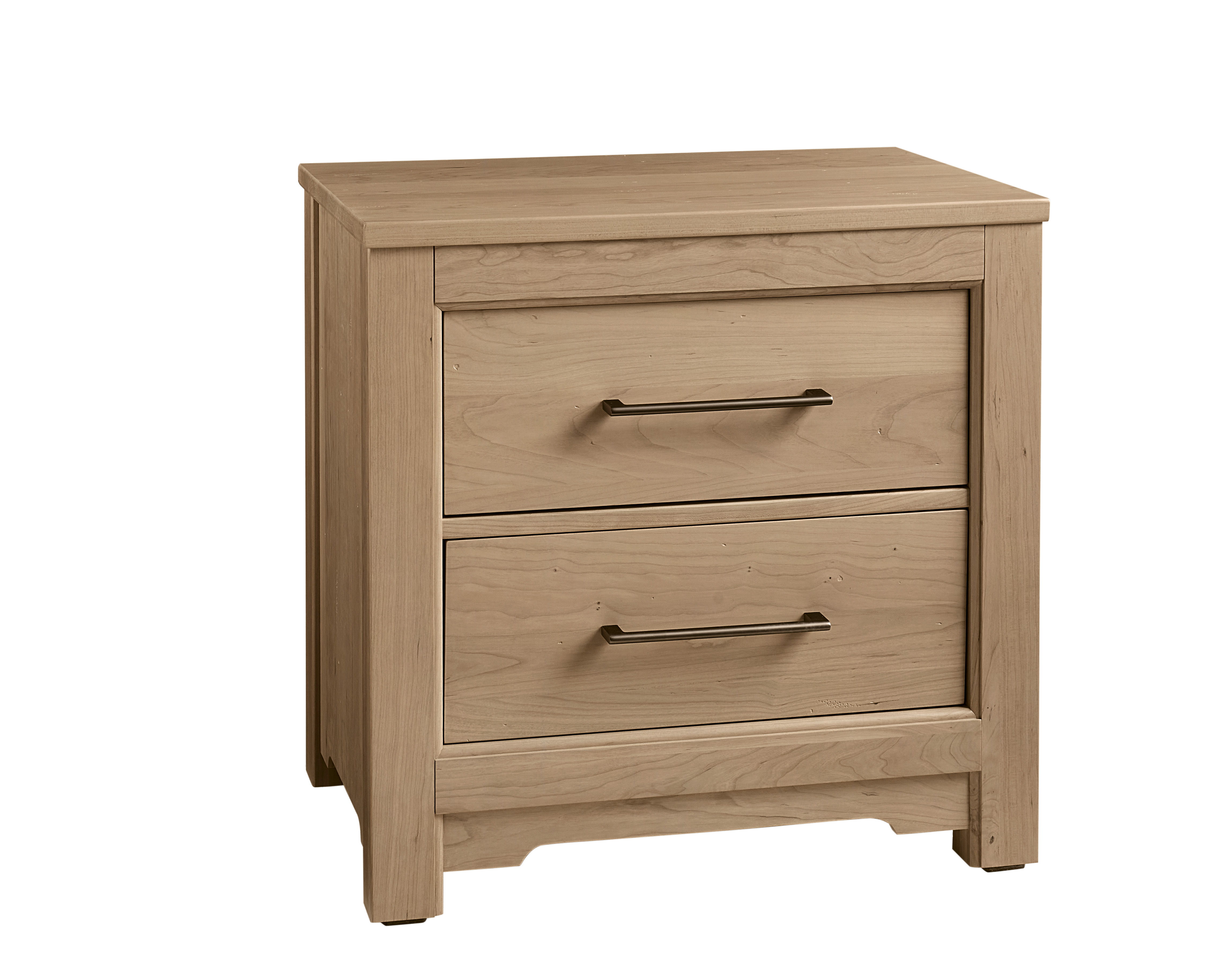 Vaughan-Bassett Crafted Cherry - Nightstand - 2 Drawers - Bleached Cherry