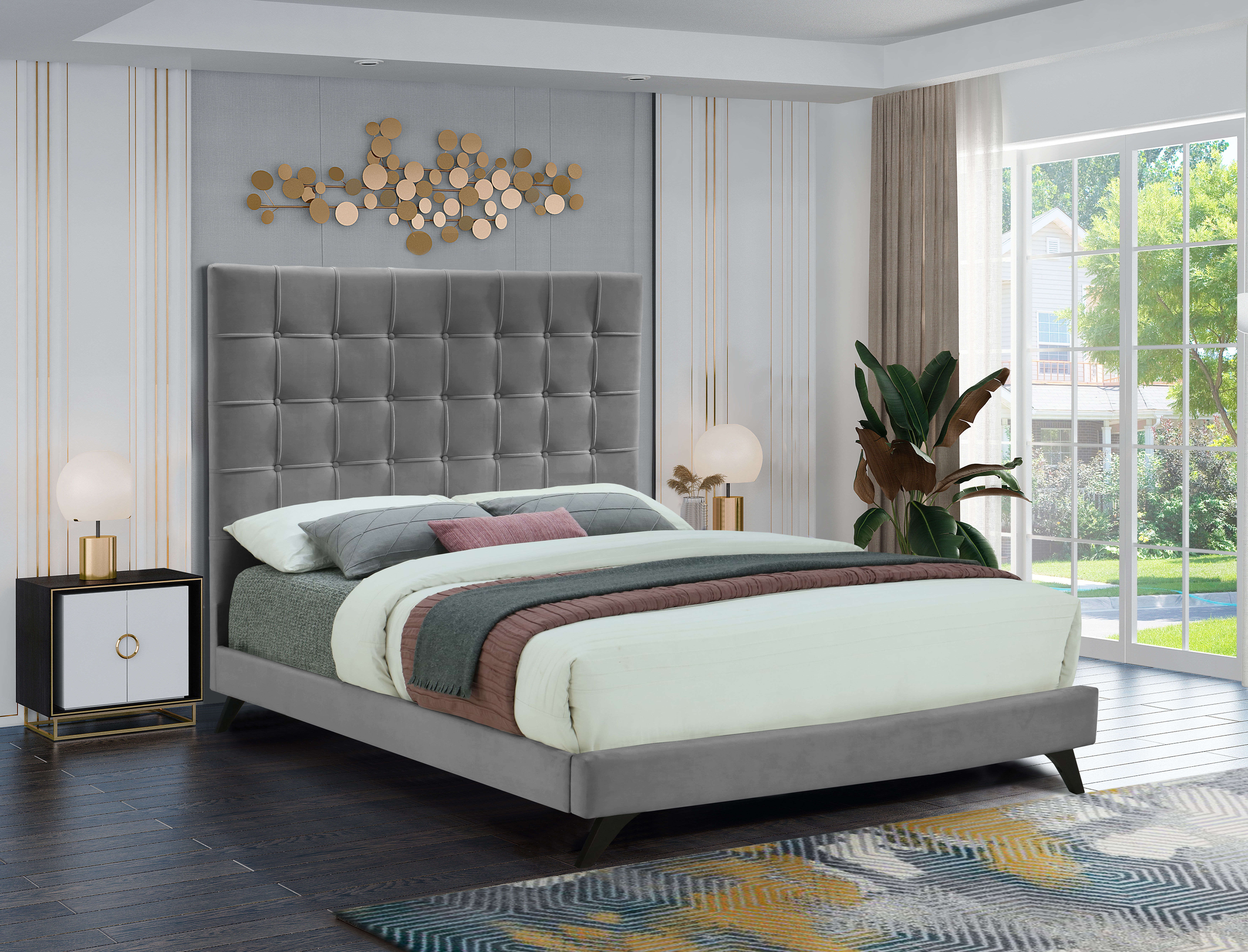 Elly - Full Bed - Gray