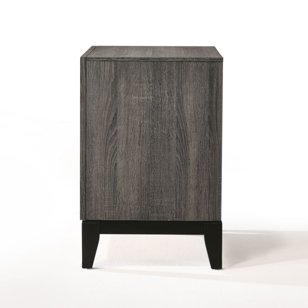 Valdemar - Nightstand - Weathered Gray, dark gray, view 3