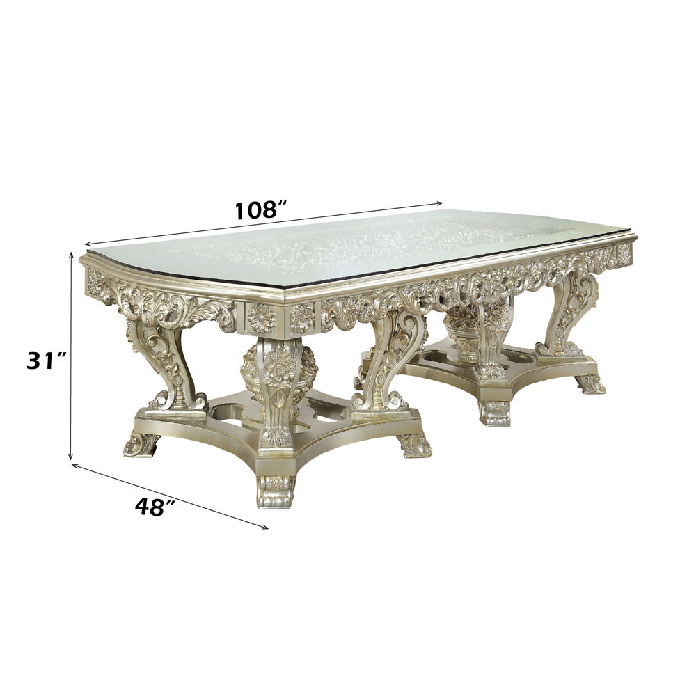 Sorina - Dining Table - Antique Gold, beige, view 4
