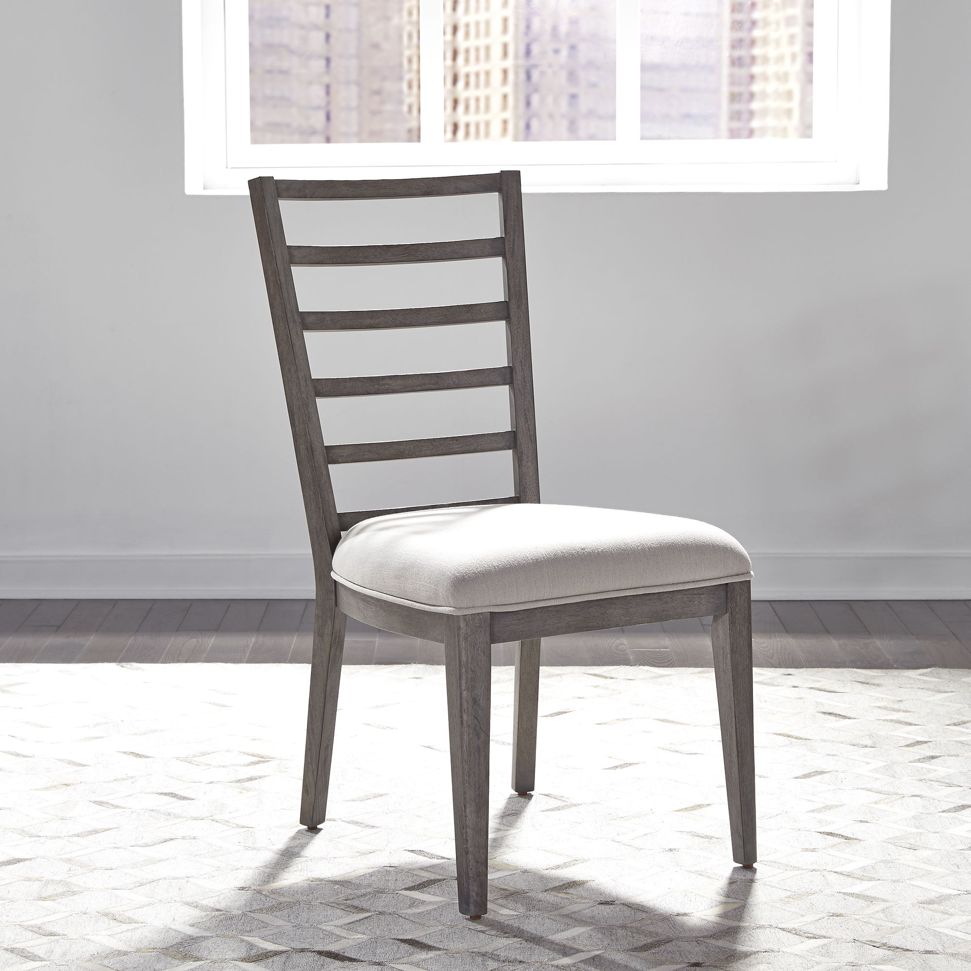 Liberty Furniture Modern Farmhouse - Ladder Back Side Chair - Gray