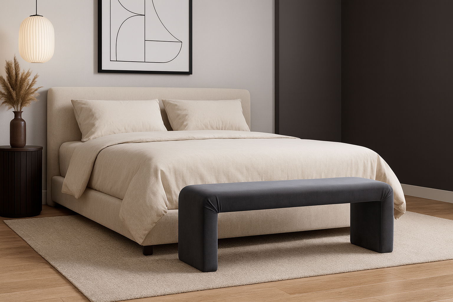 Minimalist - Bench - Gray