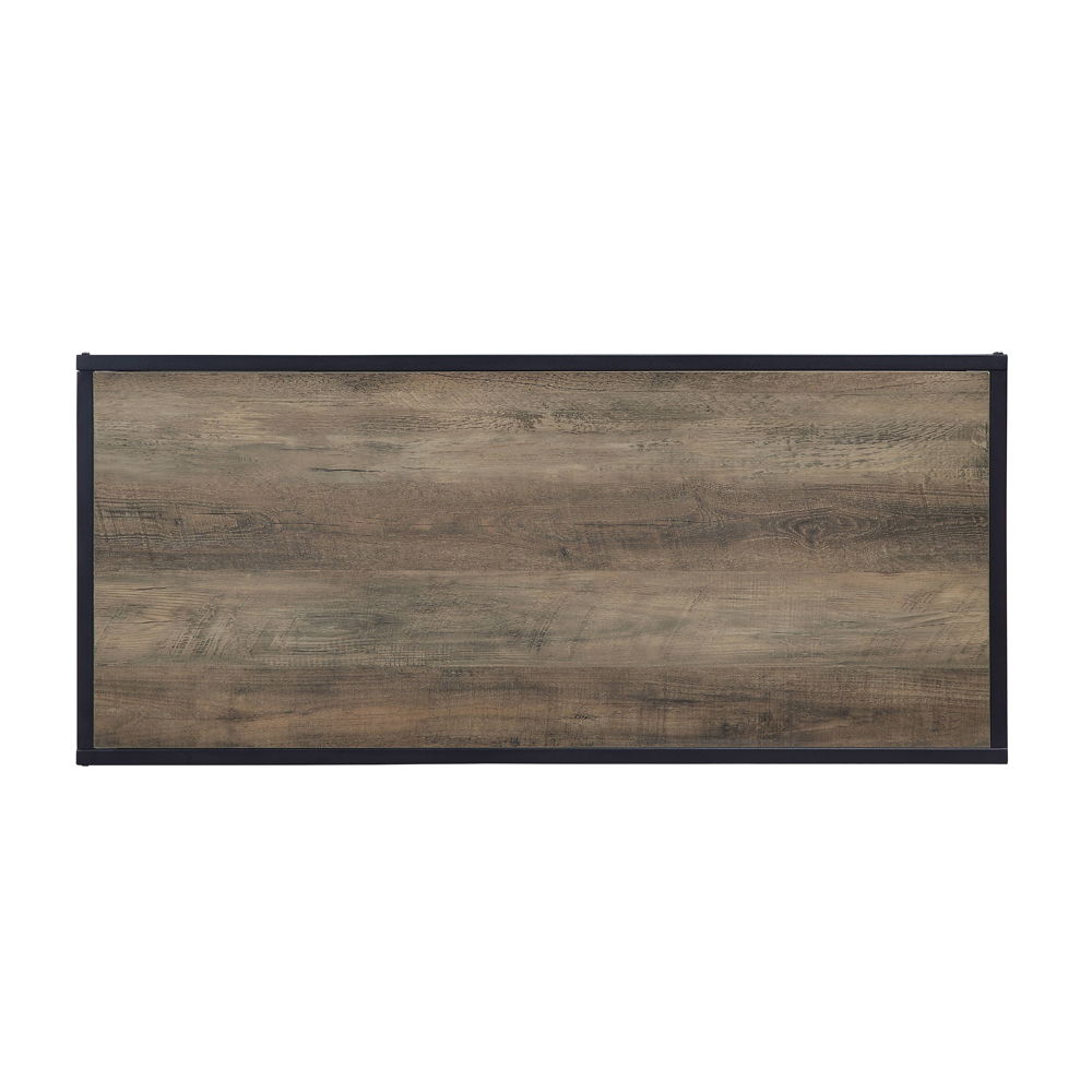 Idella - Coffee Table - Rustic Oak & Black, black, view 3