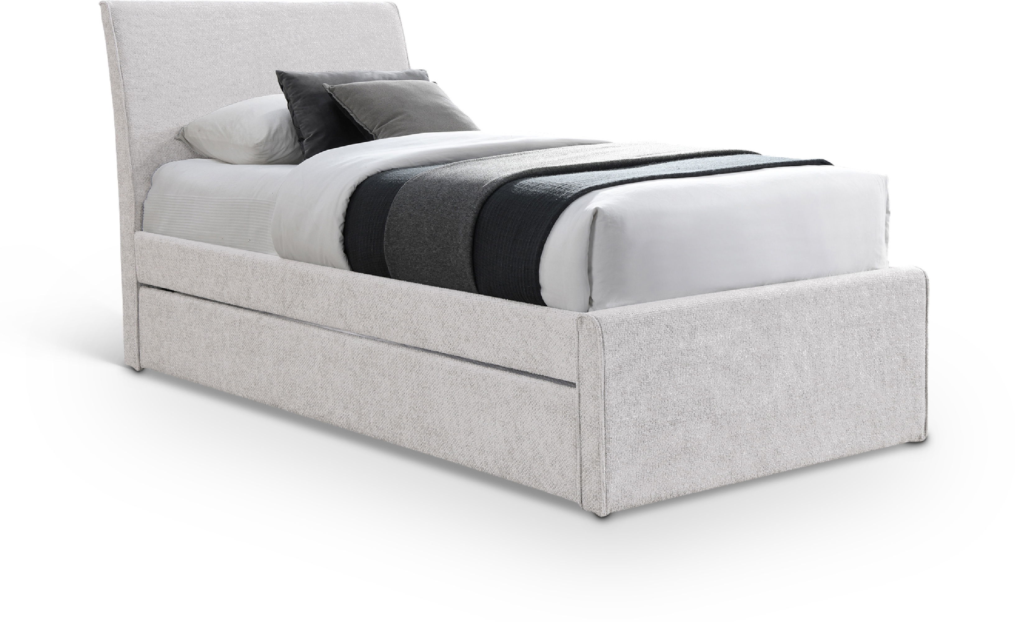 Myles - Twin Trundle Bed - Cream