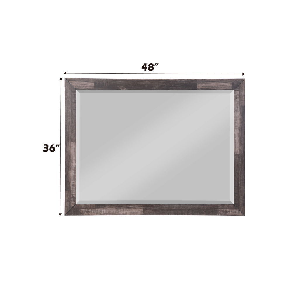 Juniper - Mirror - Dark Oak, dark brown, view 3