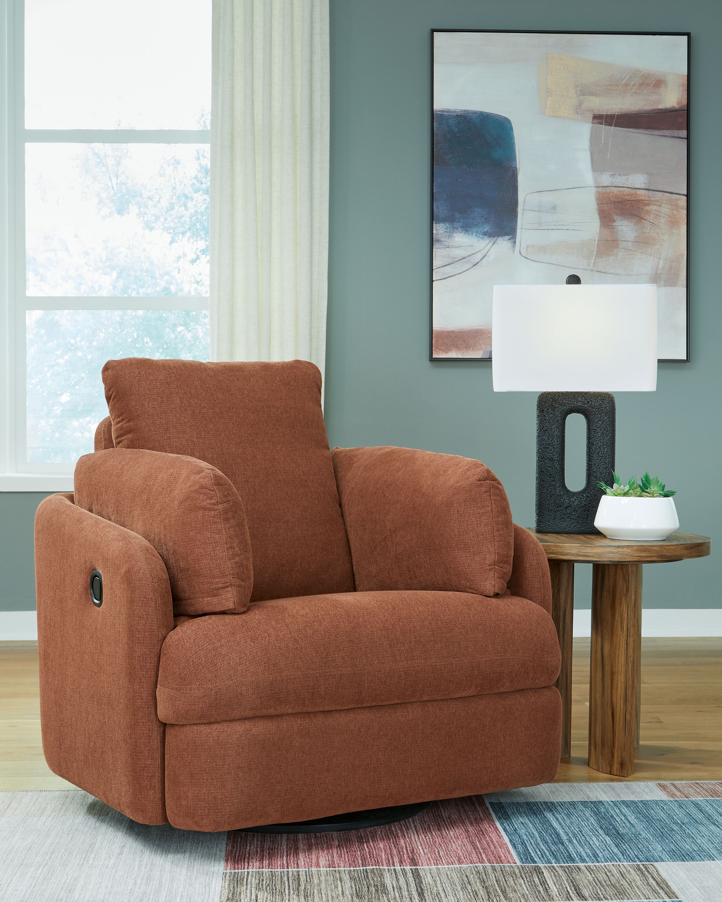 Modmax - Swivel Glider Recliner - Spice