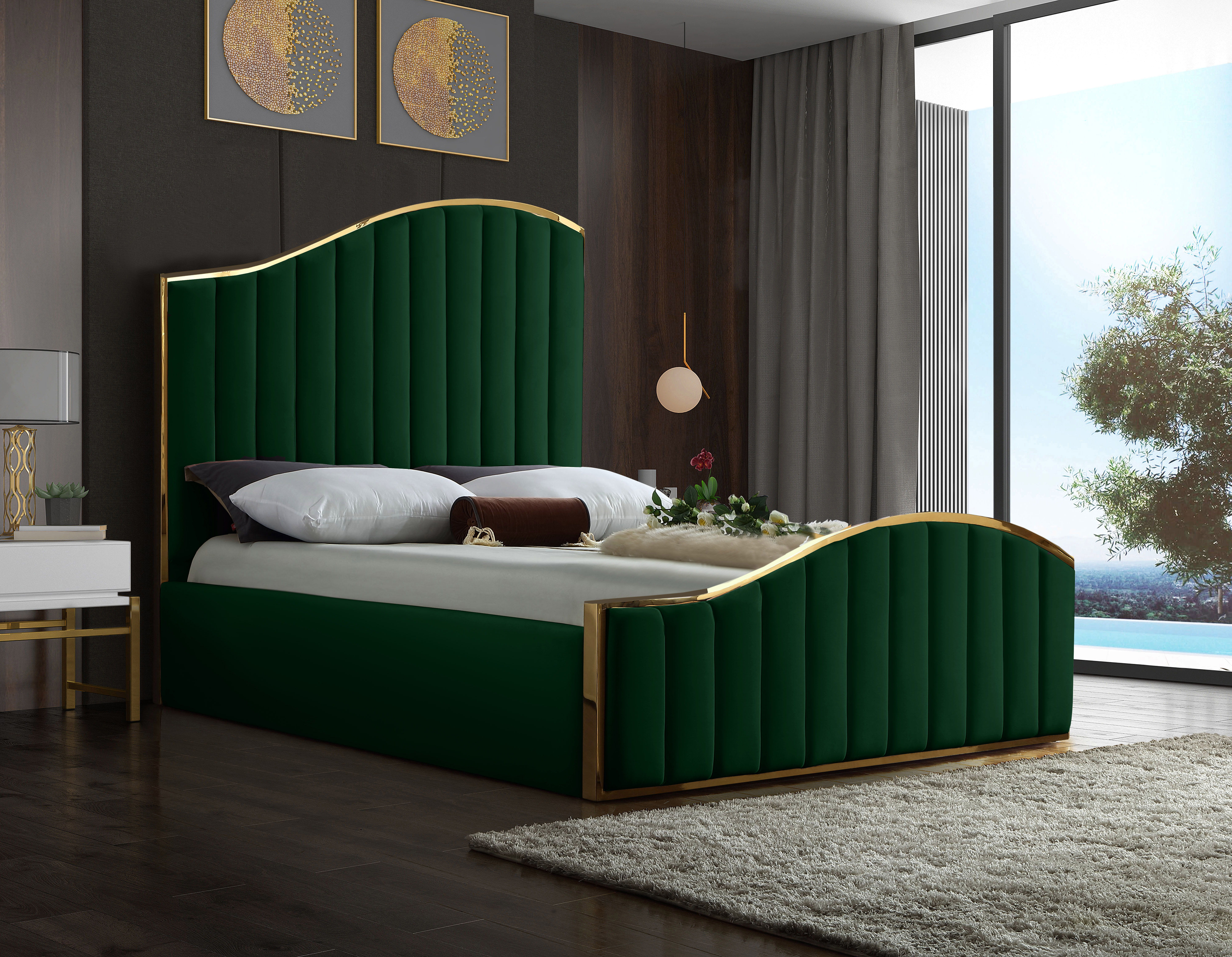 Jolie - Queen Bed - Green