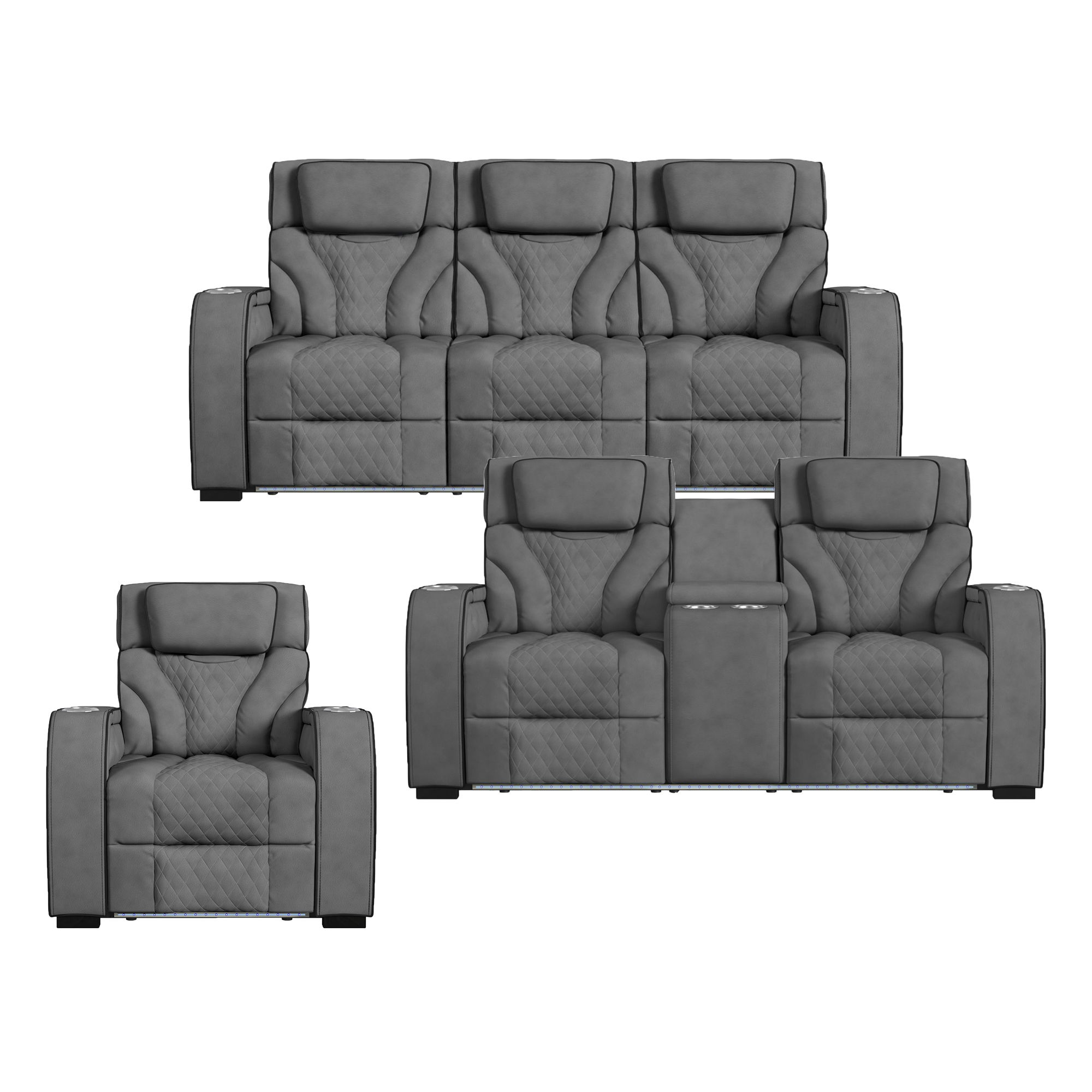 3 Pc · Sofa, Loveseat & Recliner