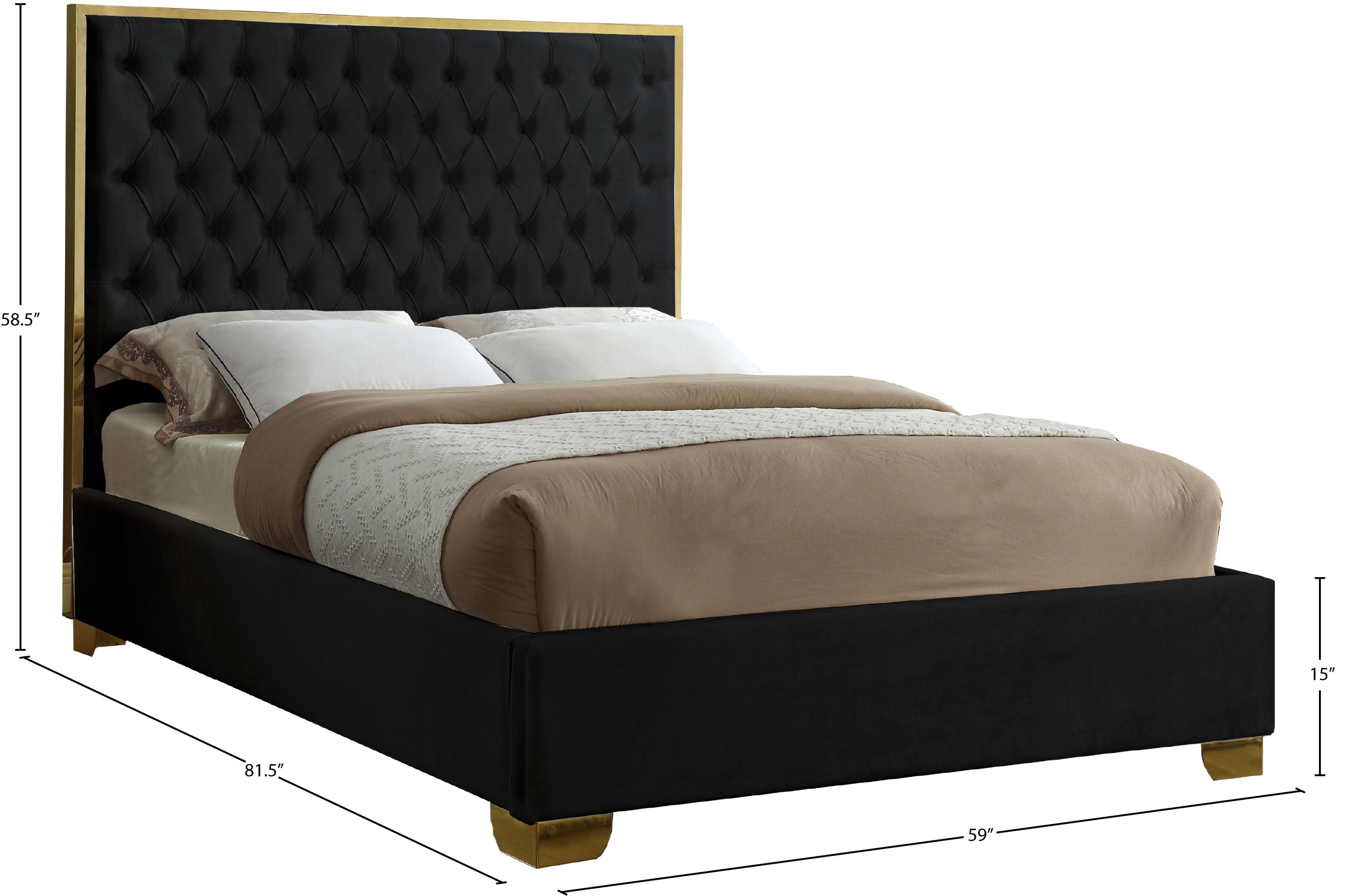 Lana - Full Bed - Black